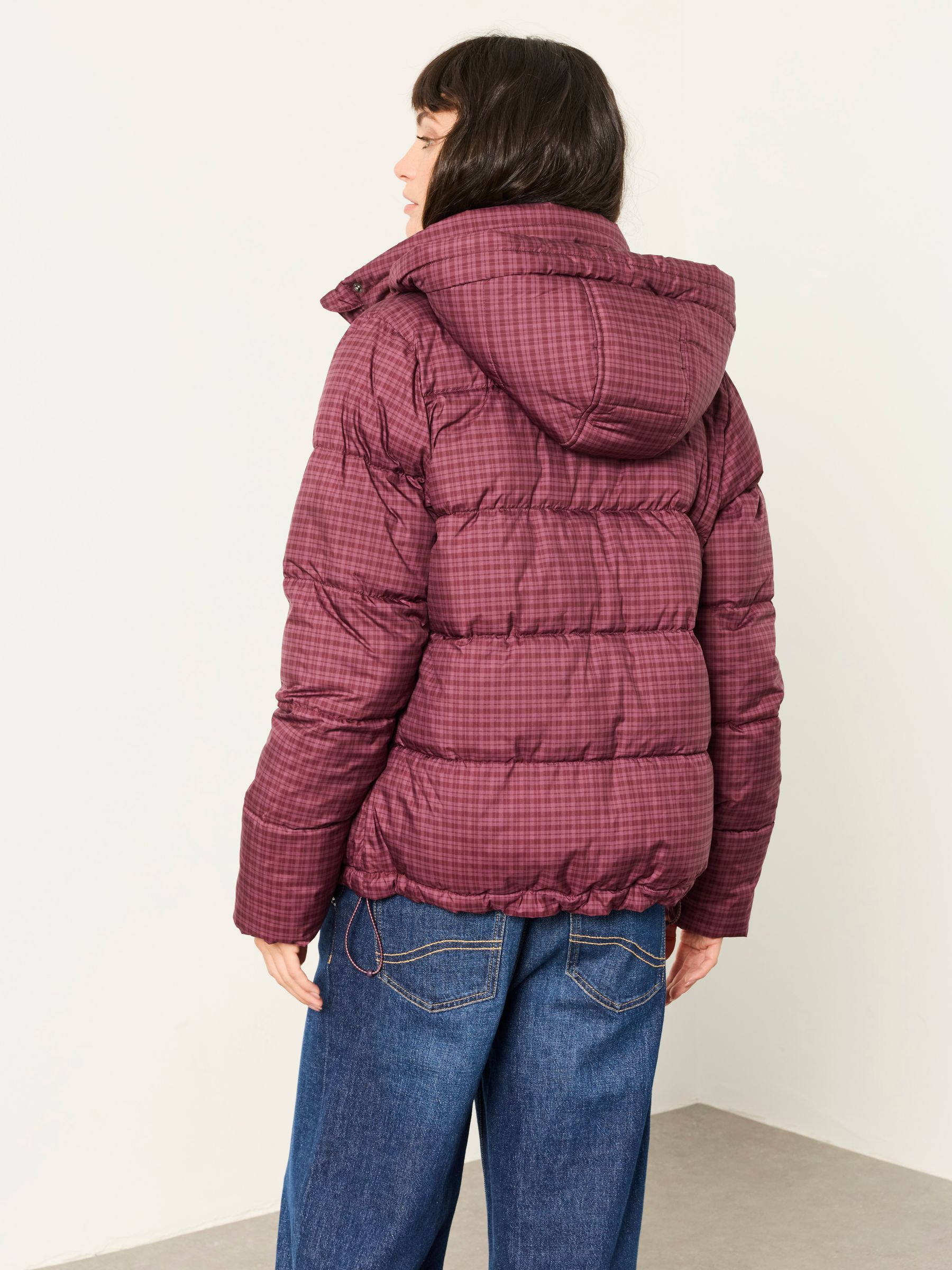Carly Purple Short Puffer Jacket - Image 2 of 6 Carly Purple Short Puffer Jacket - Image 2 of 6
