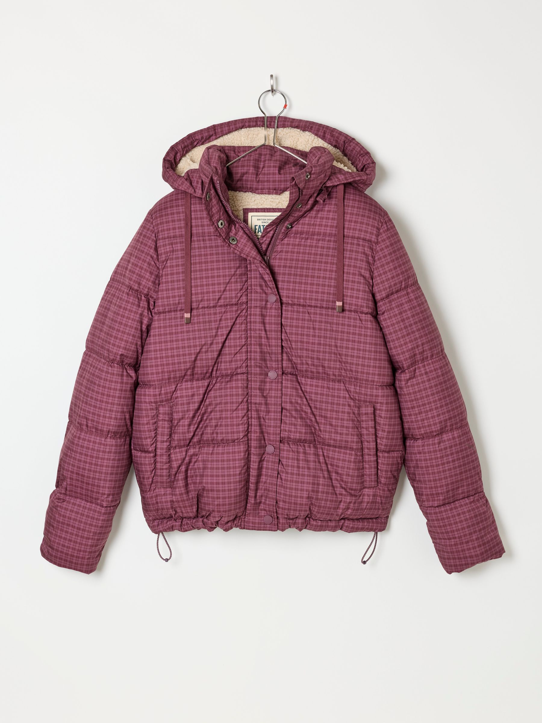 Carly Purple Short Puffer Jacket - Image 6 of 6 Carly Purple Short Puffer Jacket - Image 6 of 6