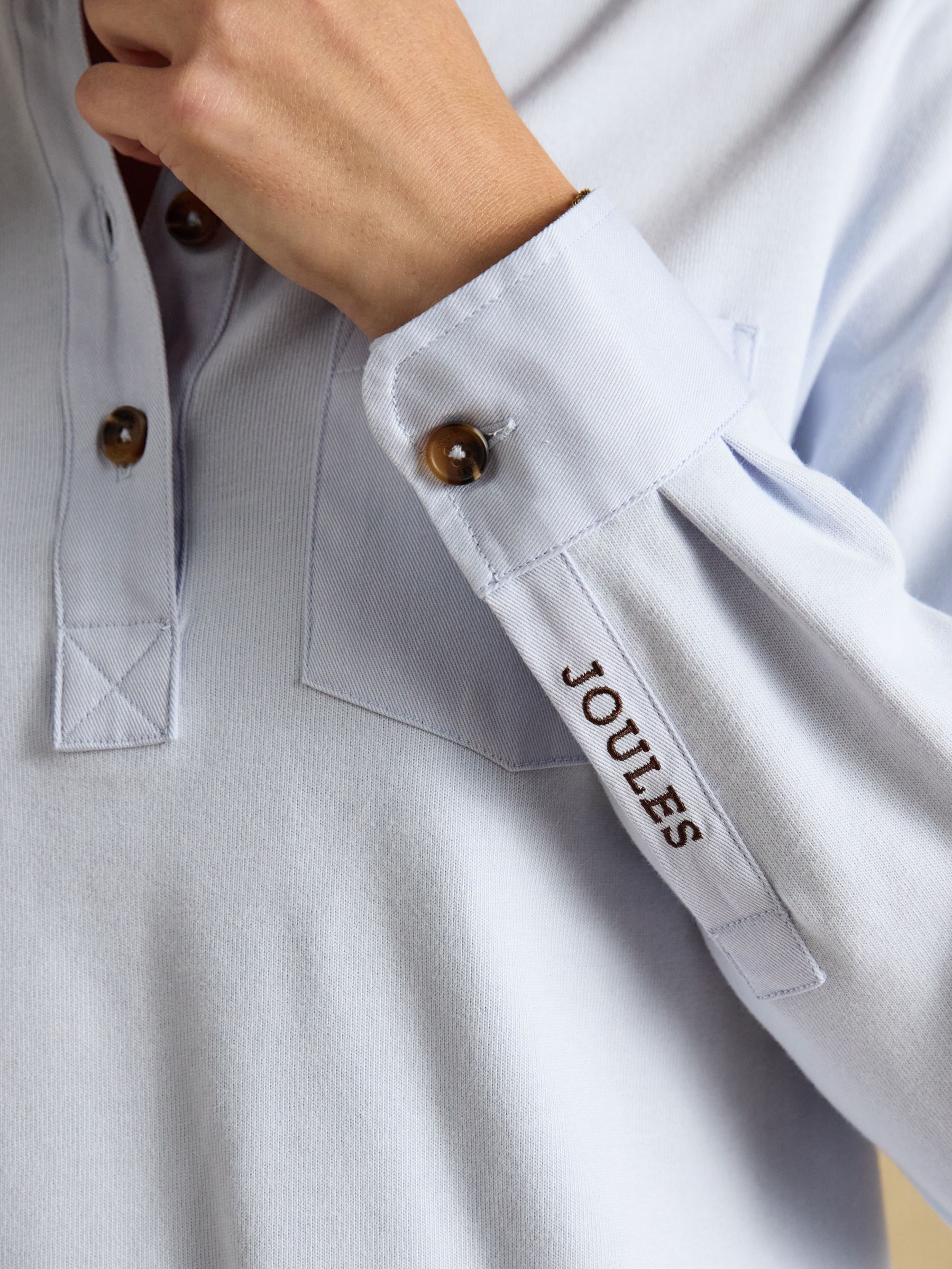 Delaney Blue Long Sleeve Jersey Deckshirt - Image 5 of 9