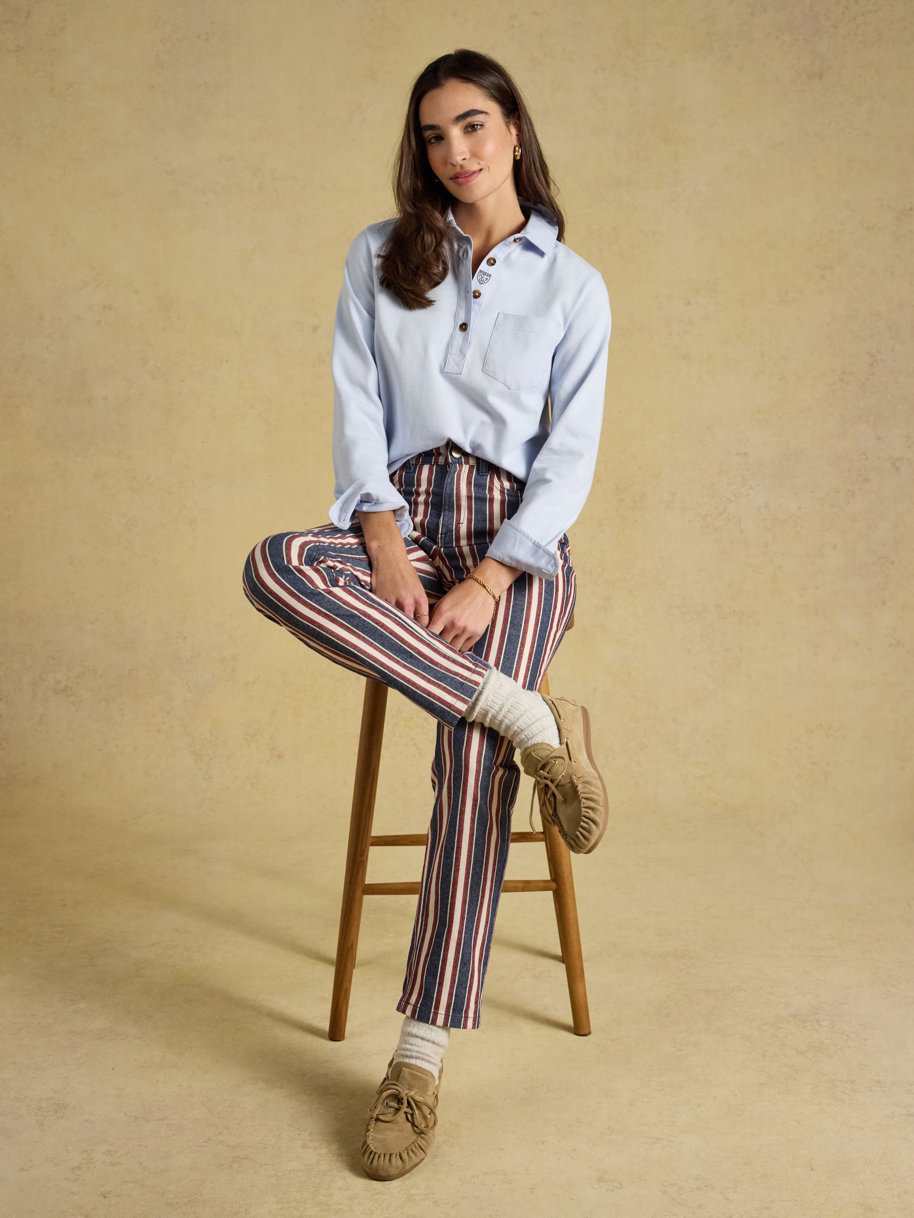 Delaney Blue Long Sleeve Jersey Deckshirt - Image 6 of 9
