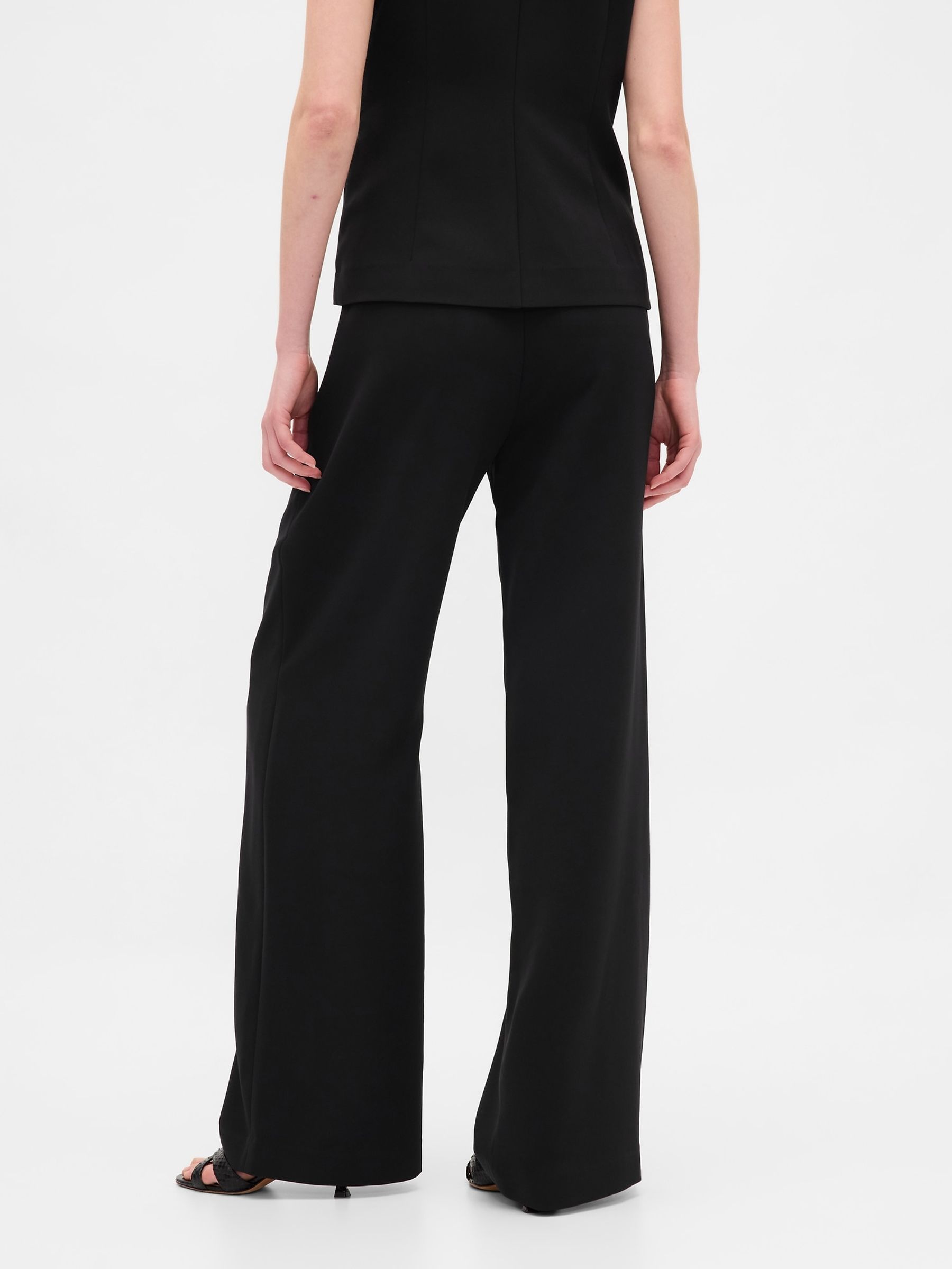 Black 365 High Waisted Pleated Trousers - Image 2 of 6