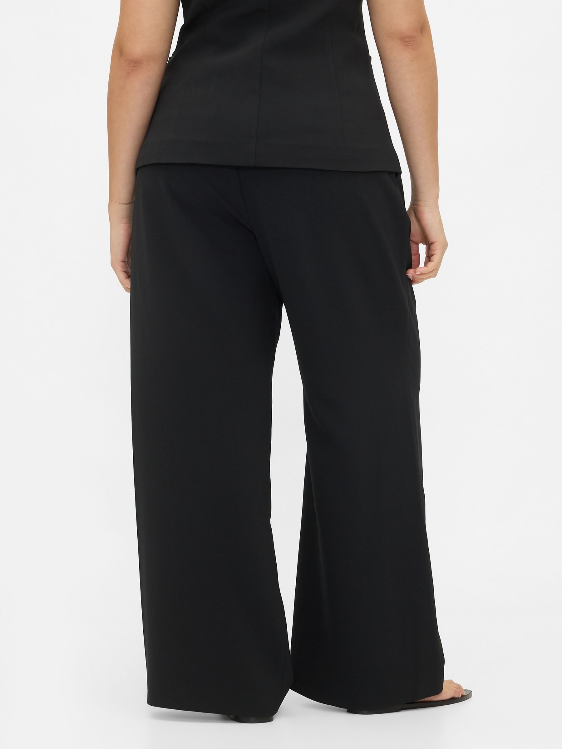 Black 365 High Waisted Pleated Trousers - Image 4 of 6