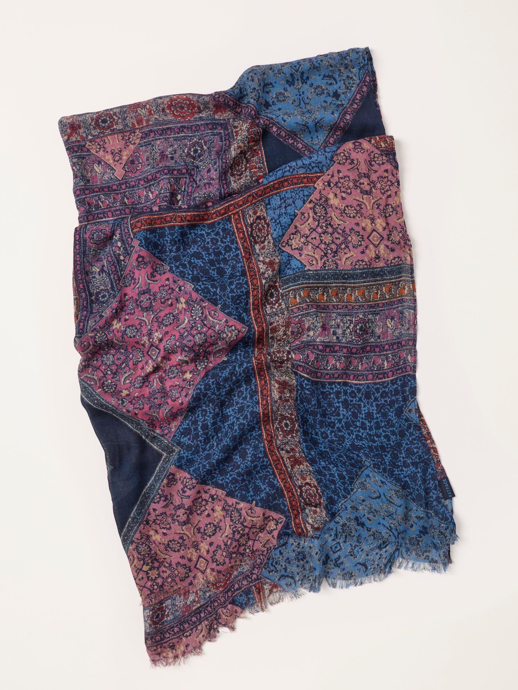 Multi Patchwork Lightweight Scarf - Image 2 of 3