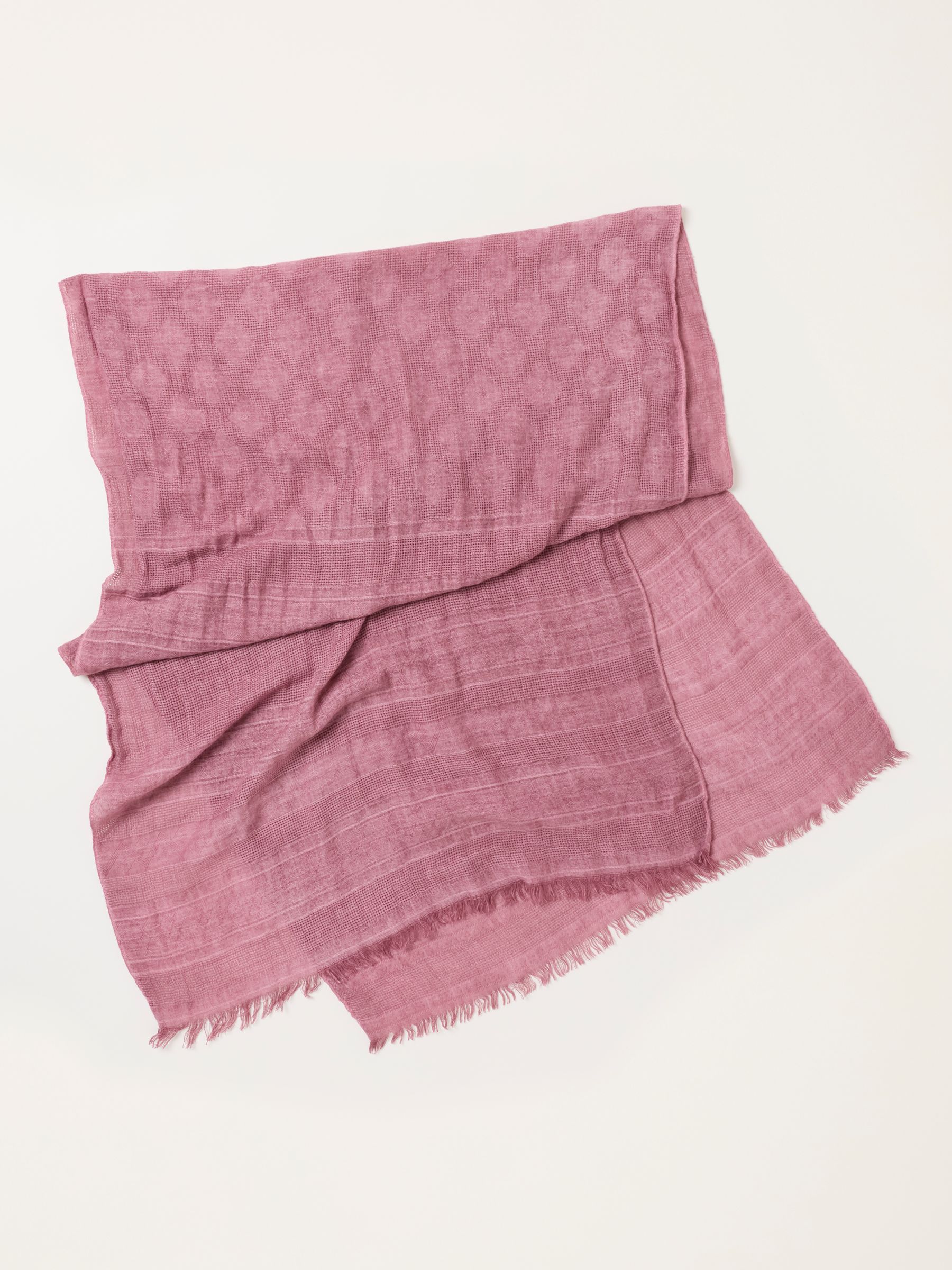 Pink Textured Lightweight Scarf - Image 3 of 3
