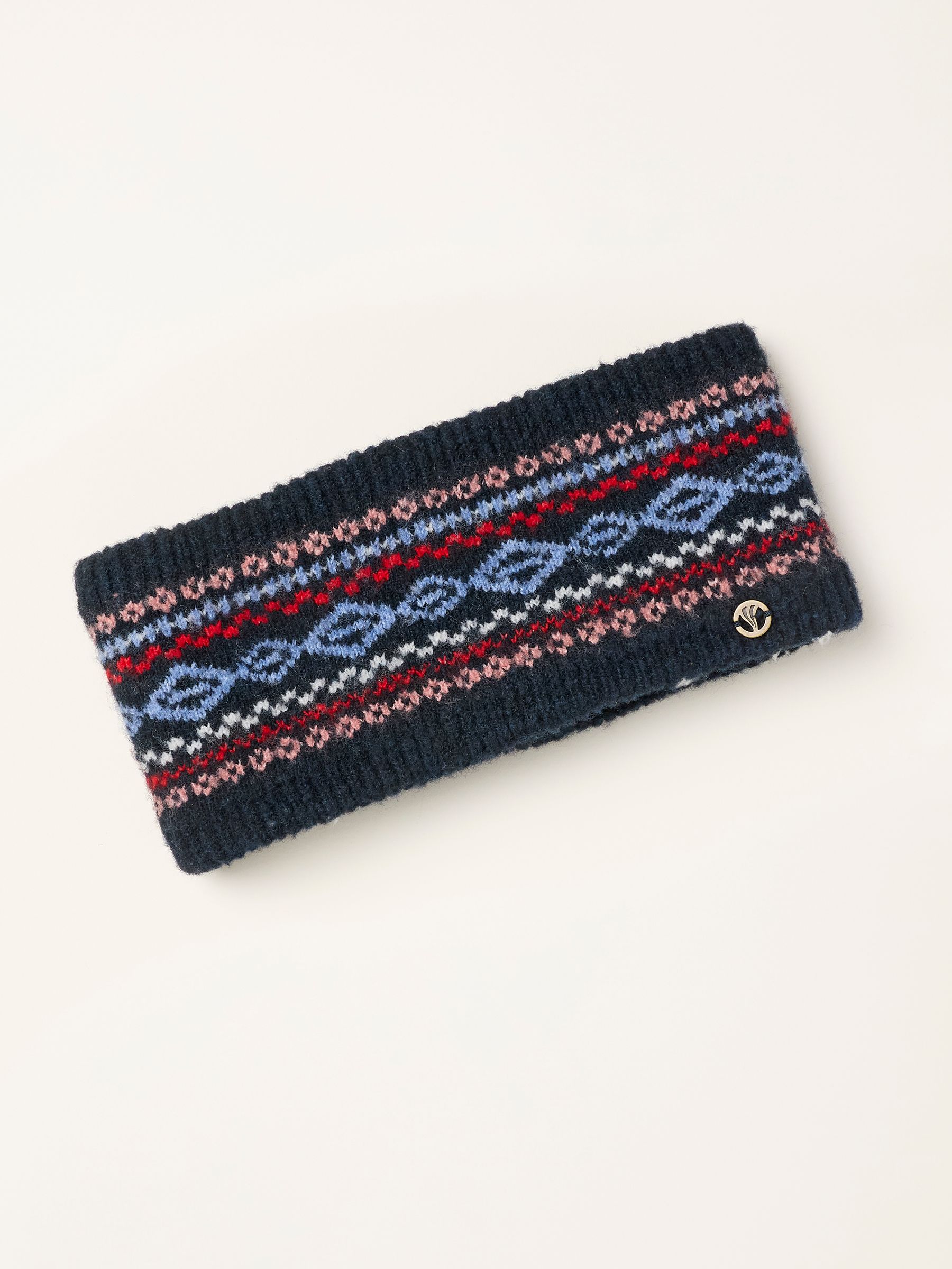 Navy Fairisle Headband - Image 1 of 3