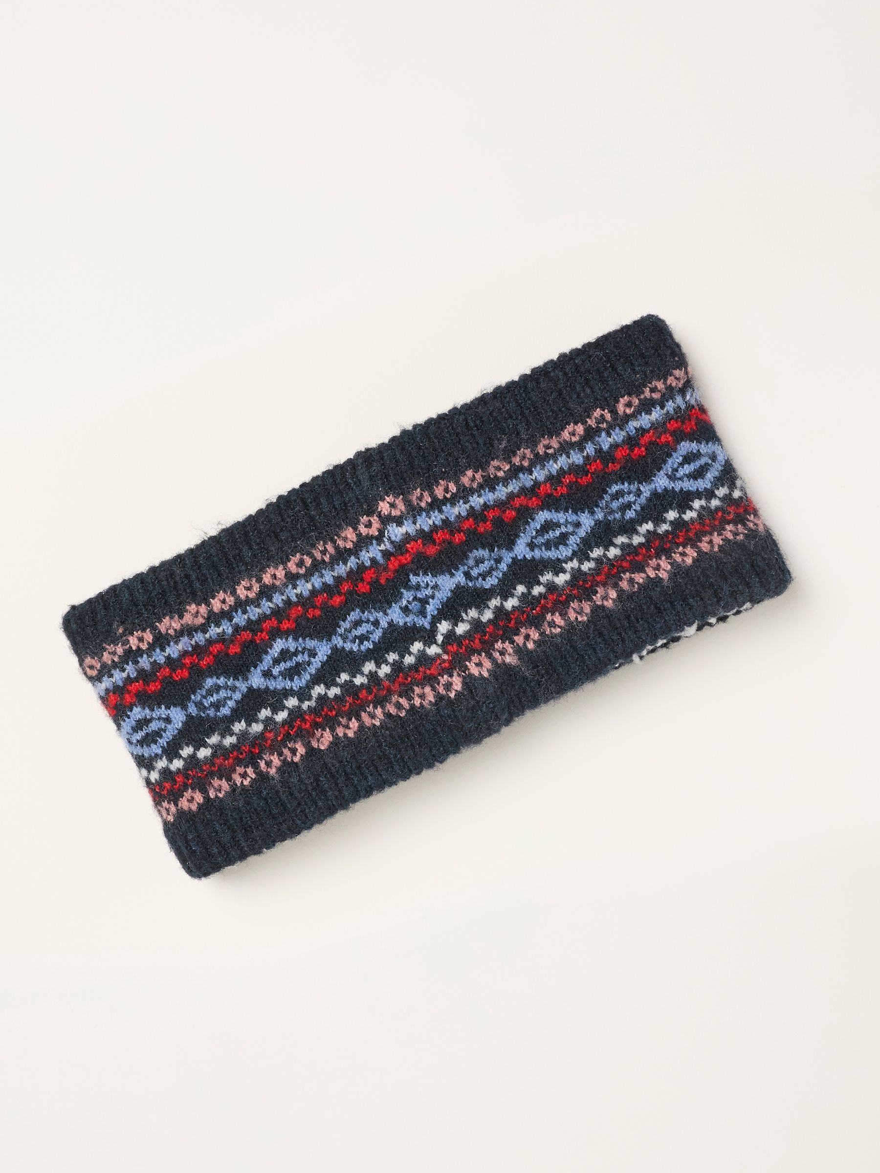 Navy Fairisle Headband - Image 2 of 3