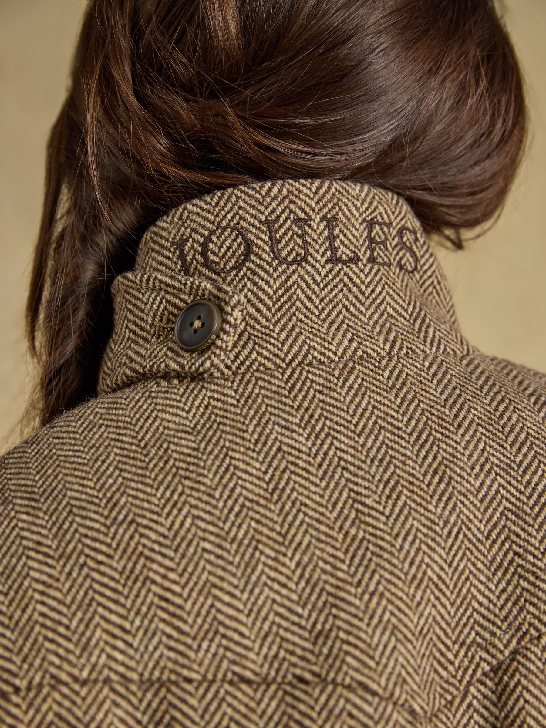 Saddlebury Brown Wool Blend Herringbone Jacket - Image 9 of 13
