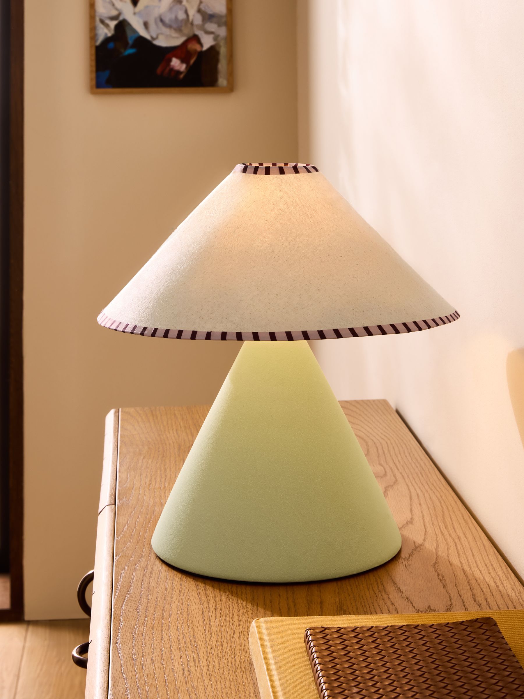 Marlowe Ceramic Table Lamp in Sage Green - Image 1 of 5 Marlowe Ceramic Table Lamp in Sage Green - Image 1 of 5