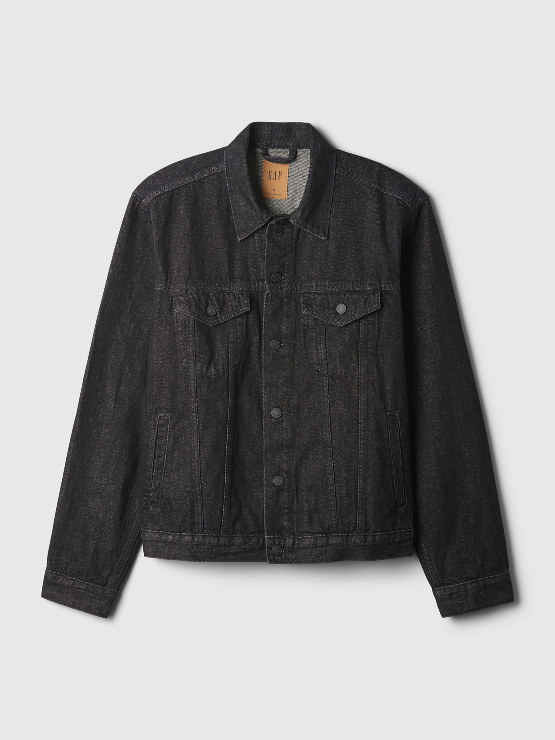Washed Black Classic Icon Denim Jacket - Image 4 of 4