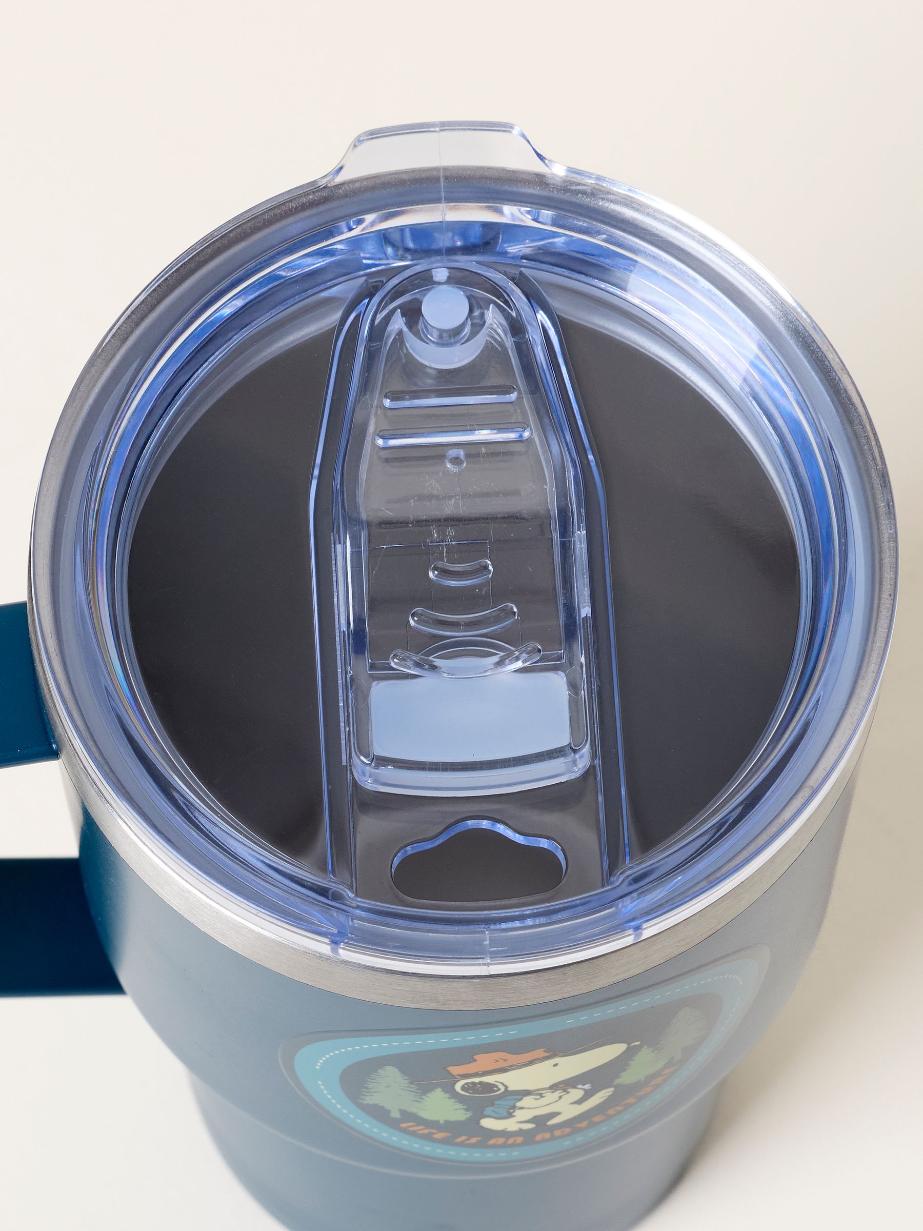 Teal Blue Snoopy Travel Mug - Image 2 of 3