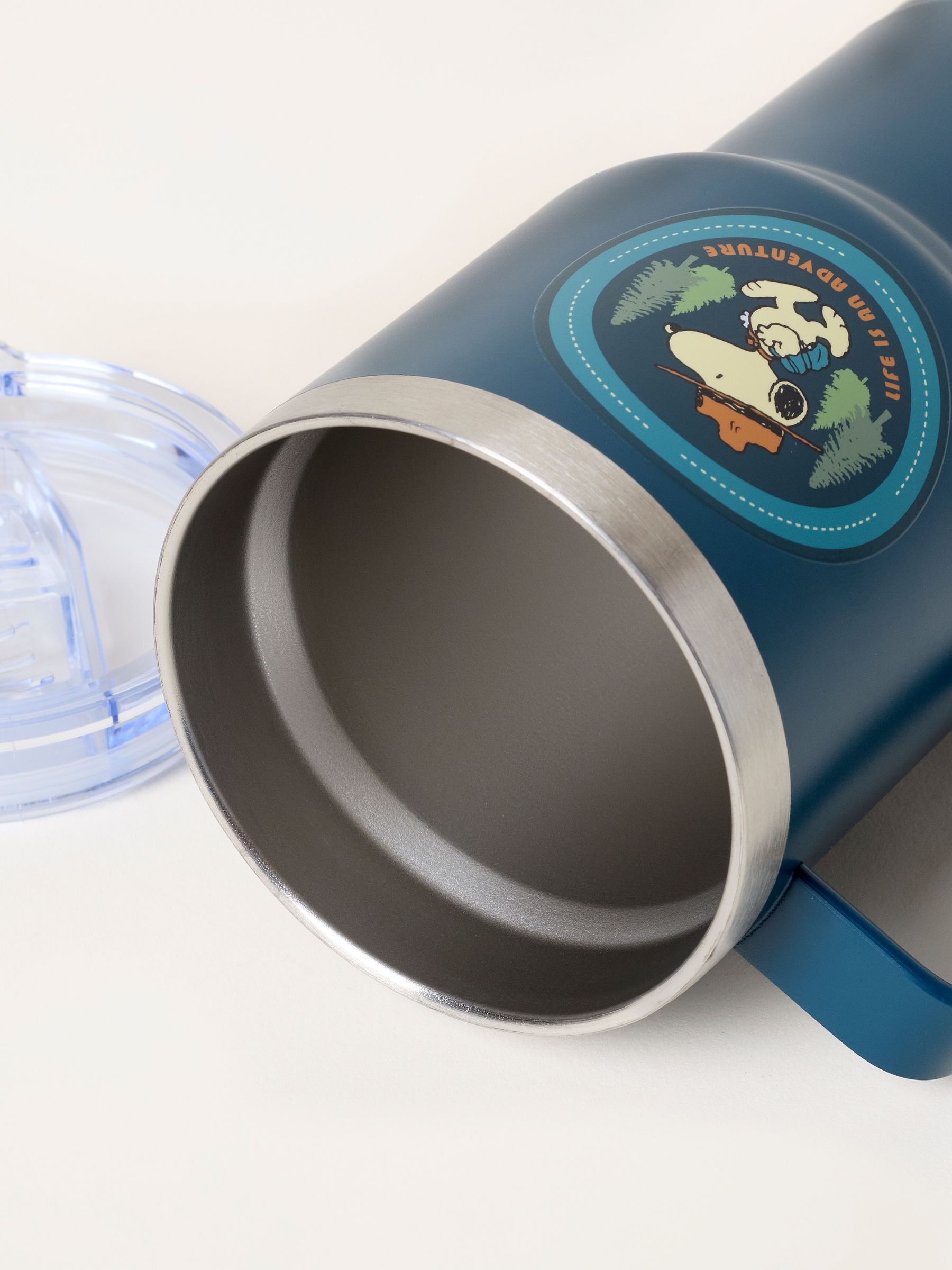 Teal Blue Snoopy Travel Mug - Image 3 of 3