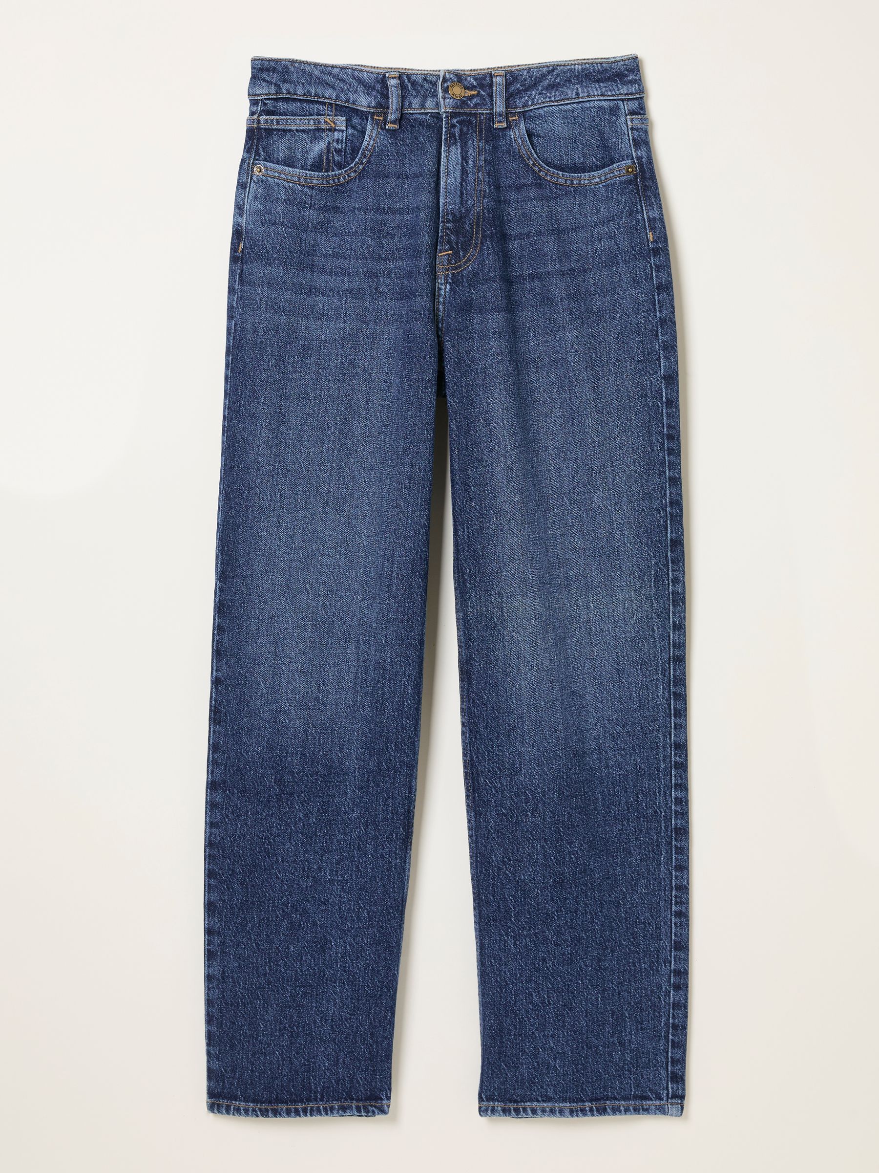 Filby Blue Denim Petite Relaxed Straight Jeans - Image 7 of 7 Filby Blue Denim Petite Relaxed Straight Jeans - Image 7 of 7