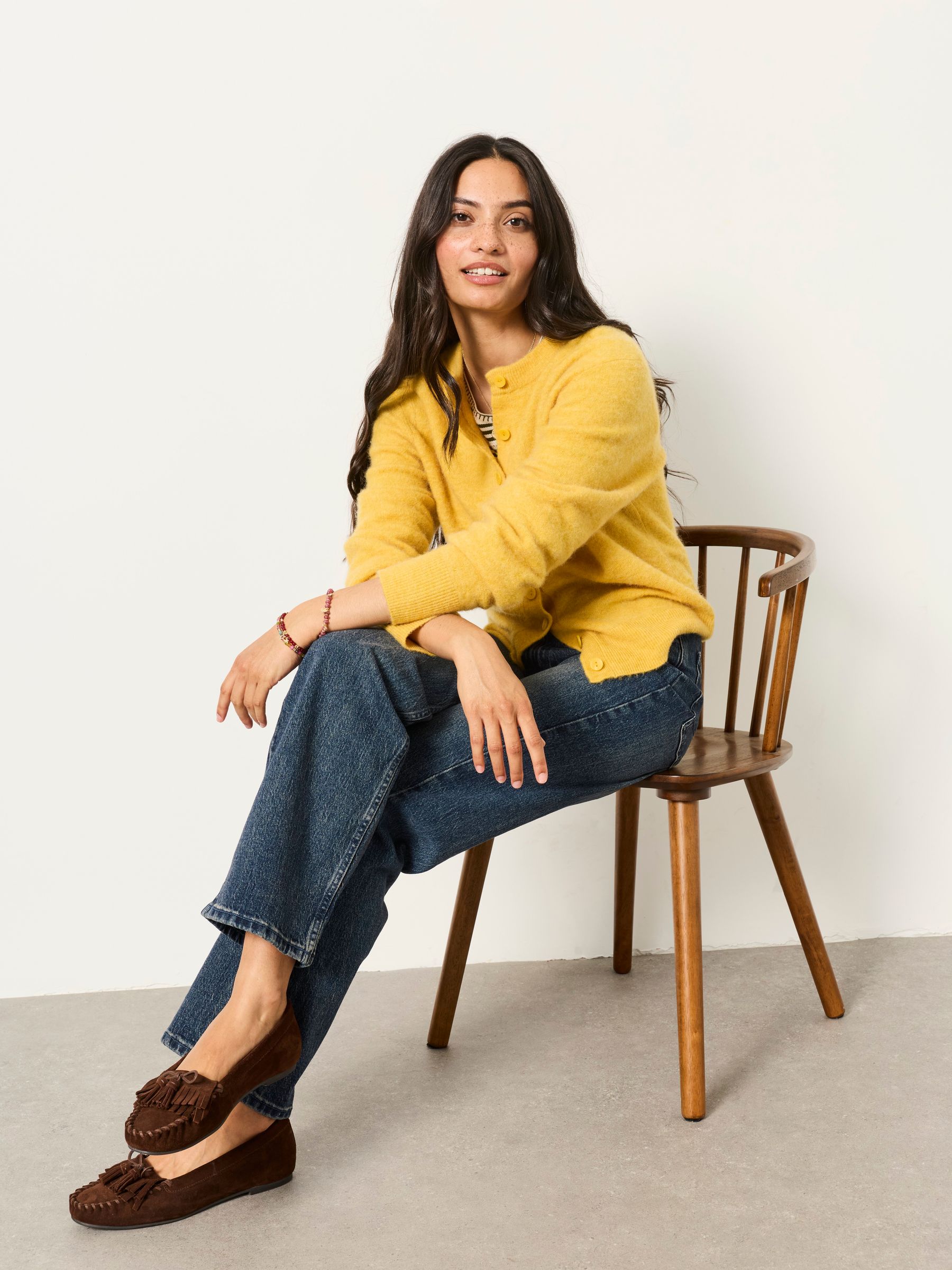 Filby Dark Teal Blue Petite Relaxed Straight Jeans - Image 5 of 6
