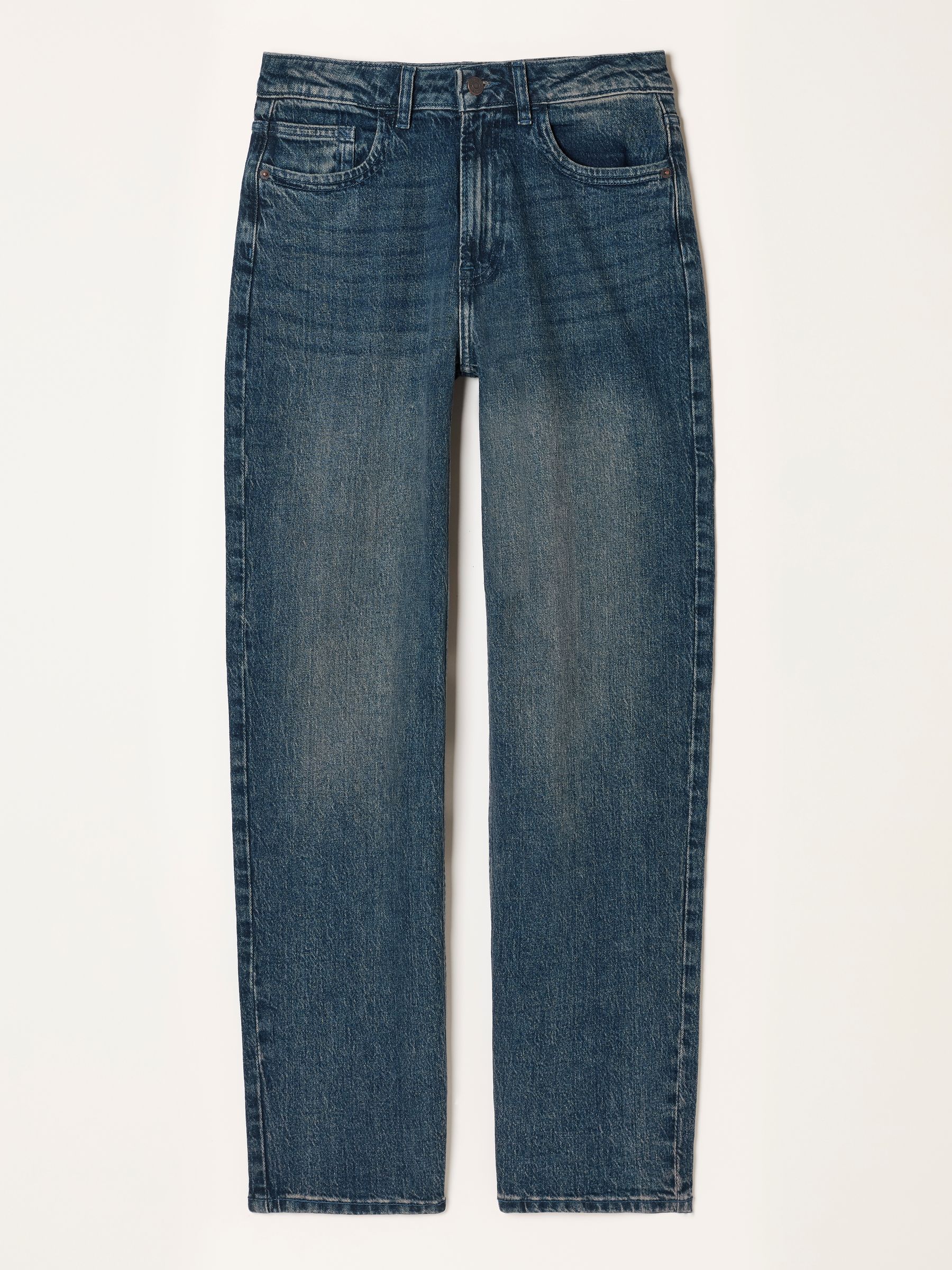 Filby Dark Teal Blue Petite Relaxed Straight Jeans - Image 6 of 6 Filby Dark Teal Blue Petite Relaxed Straight Jeans - Image 6 of 6