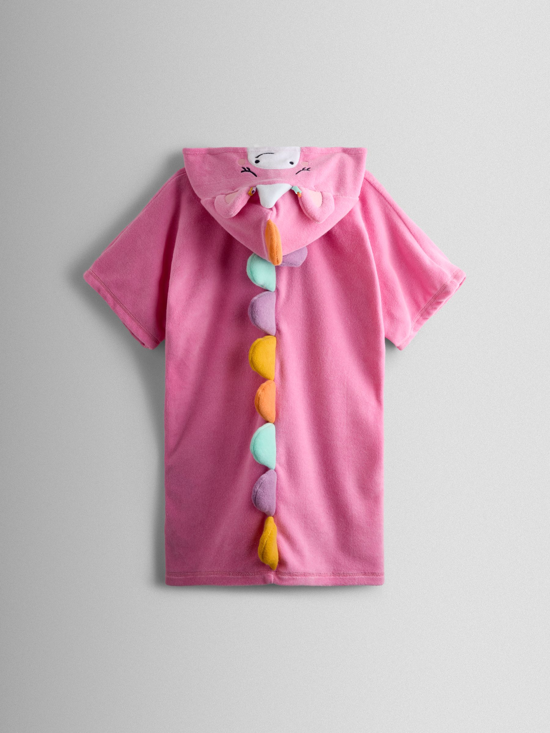 Pink Unicorn Character Hooded Poncho Towel - Image 2 of 5