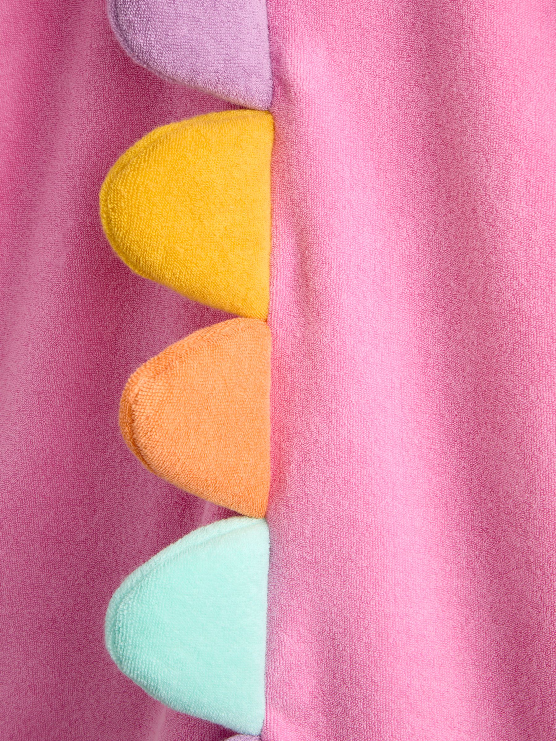 Pink Unicorn Character Hooded Poncho Towel - Image 4 of 5