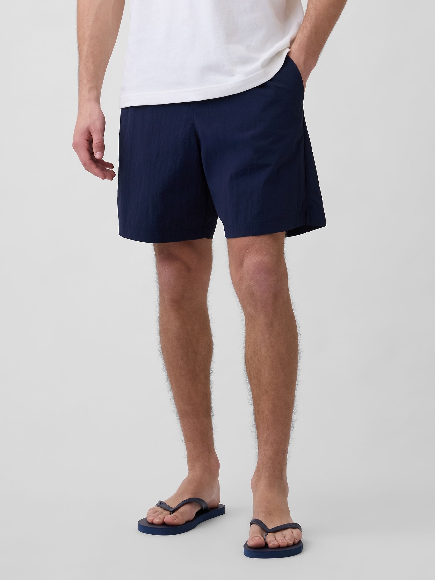 Navy 7.5 inch Hybrid Shorts - Image 1 of 5 Navy 7.5 inch Hybrid Shorts - Image 1 of 5