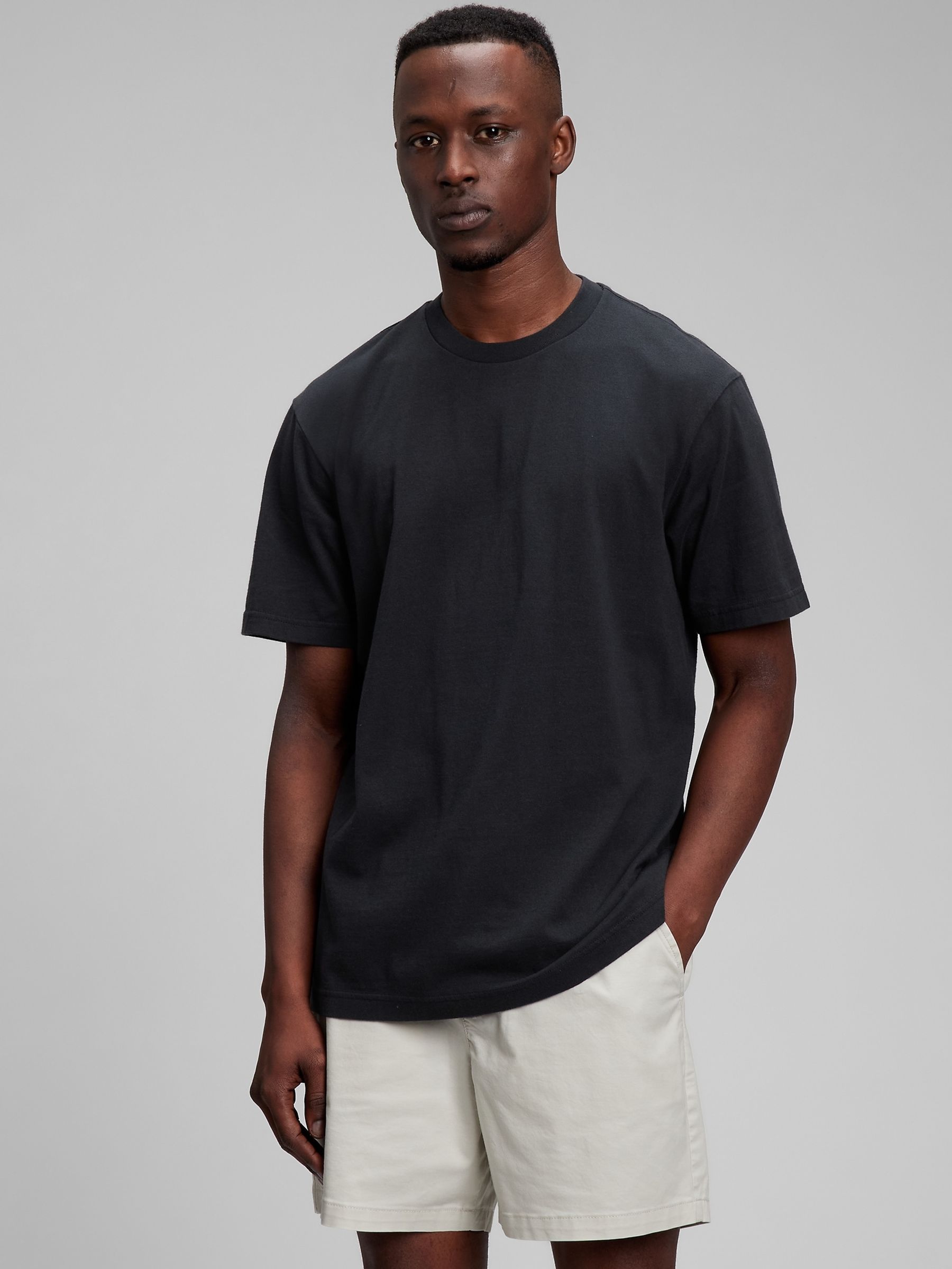 Black Relaxed T-Shirt - Image 1 of 3