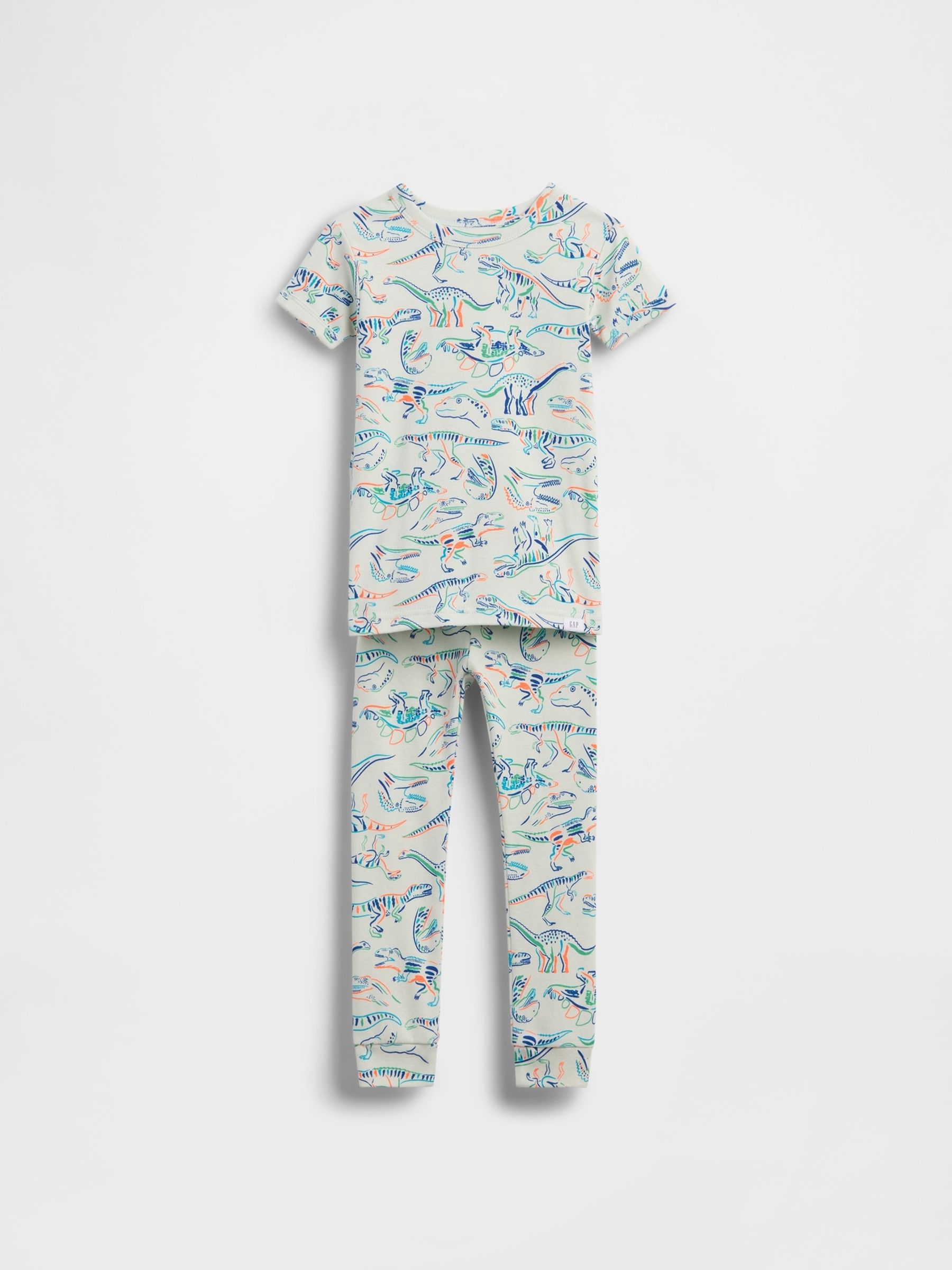 Green Brushed Cotton Dinosaur Pyjamas Set - Image 1 of 2