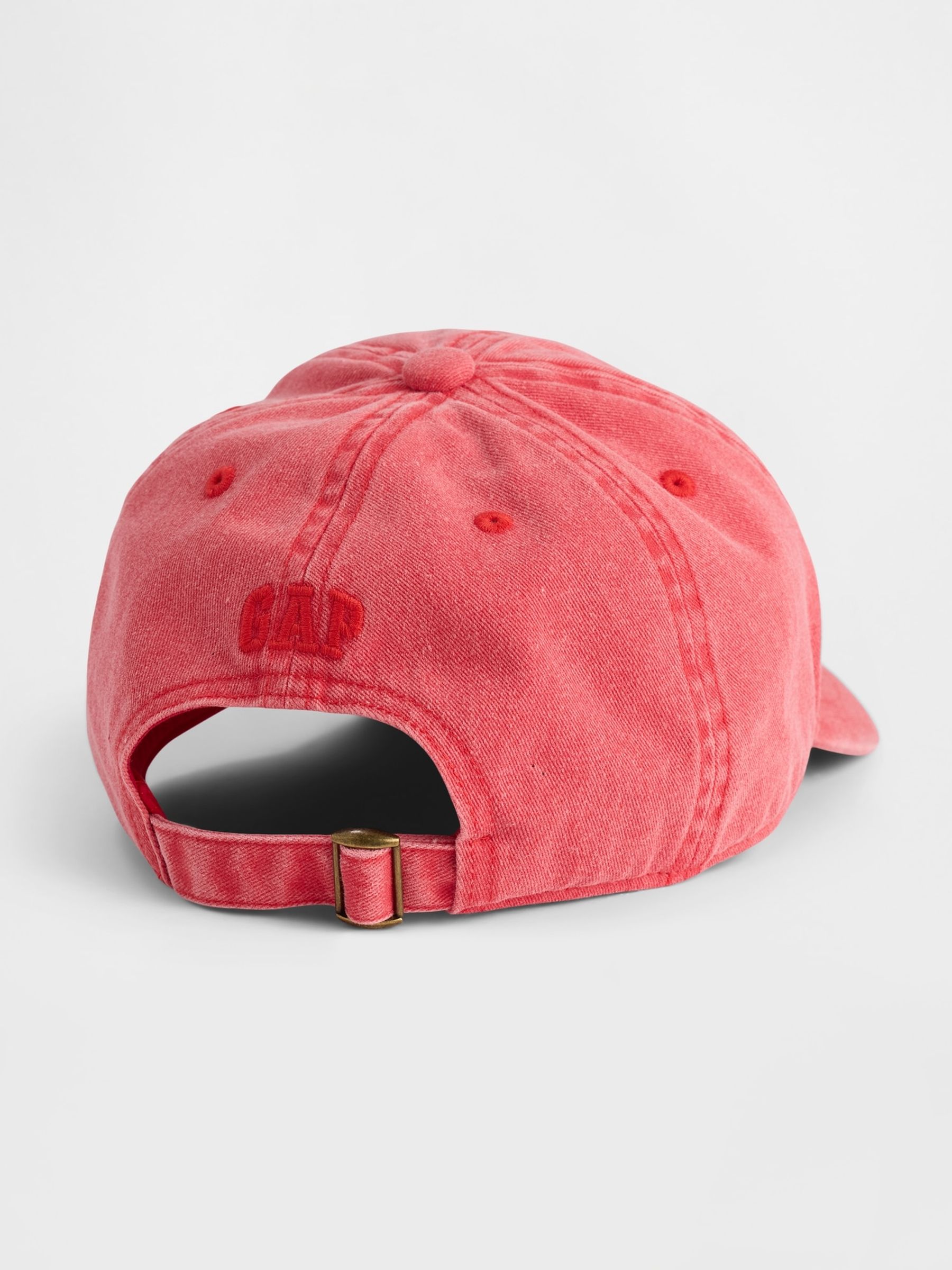 Red Overdye Baseball Hat - Image 2 of 2