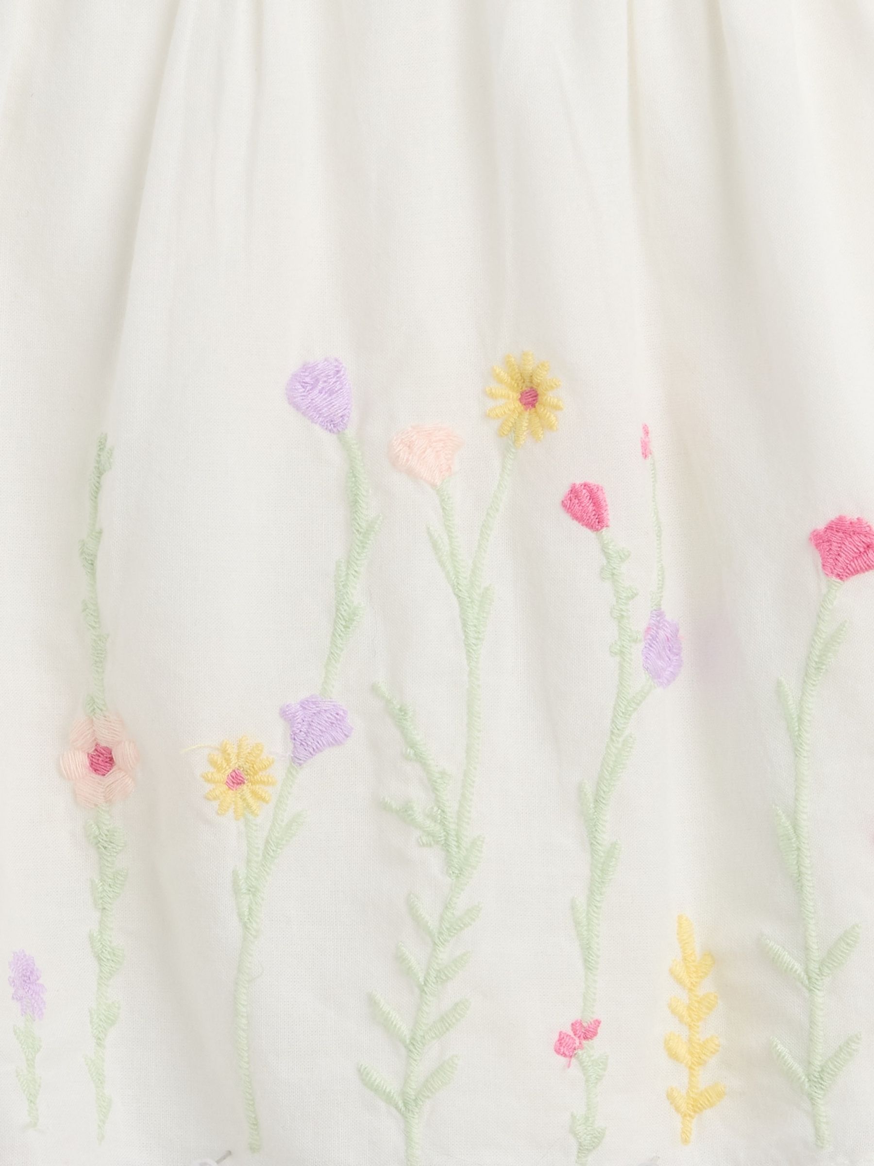 White Embroidered Floral Outfit Set - Image 3 of 3