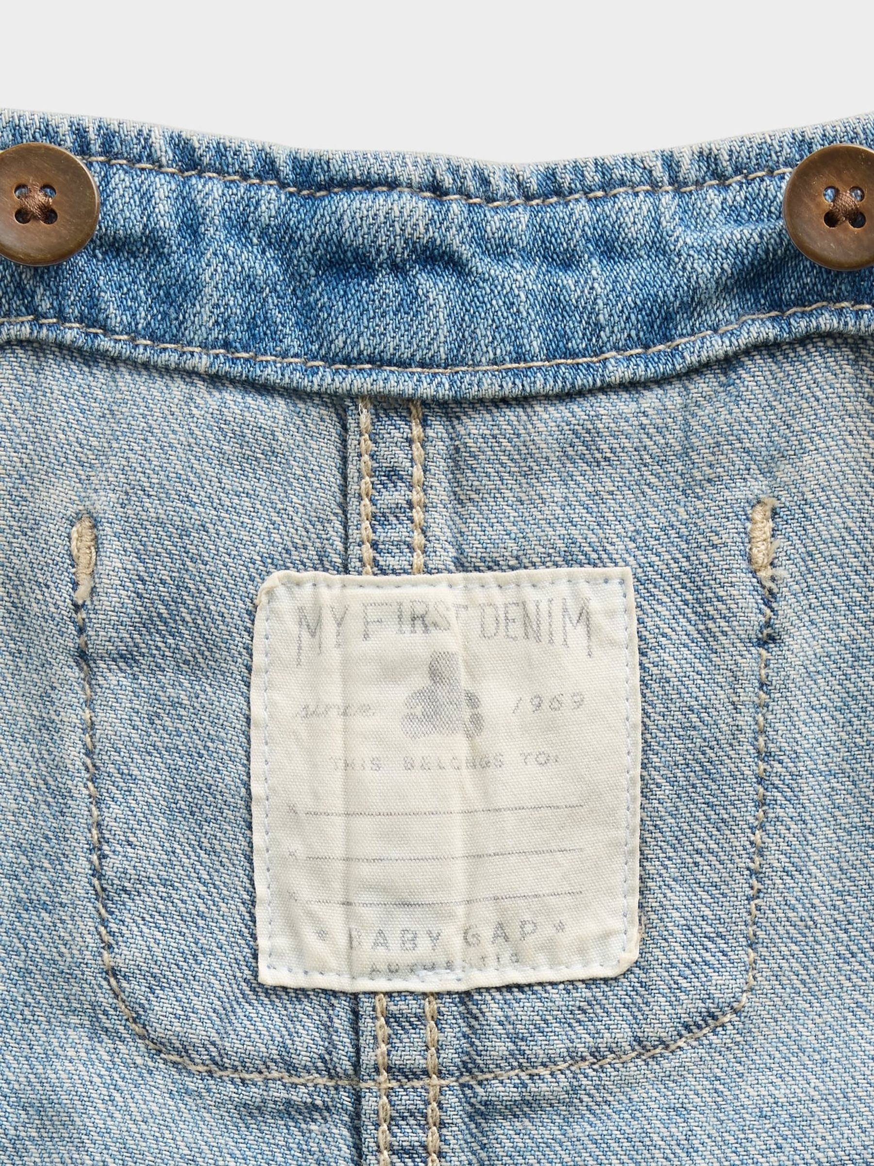 Medium Wash Denim Overall Dungarees - Image 4 of 4