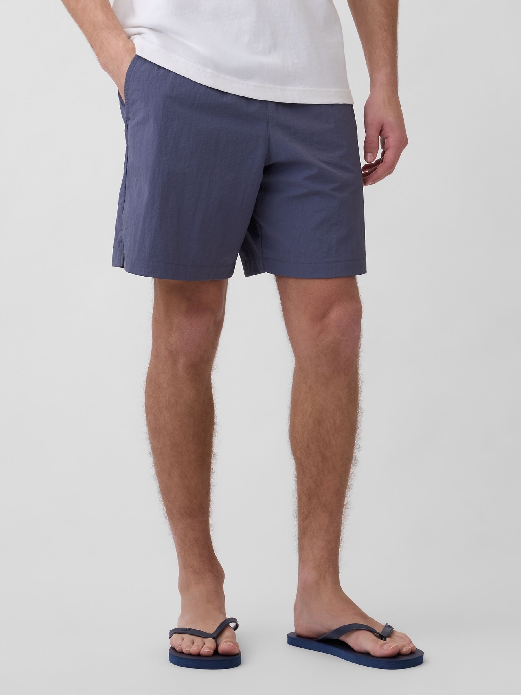 Blue 7.5 inch Hybrid Shorts - Image 1 of 5 Blue 7.5 inch Hybrid Shorts - Image 1 of 5