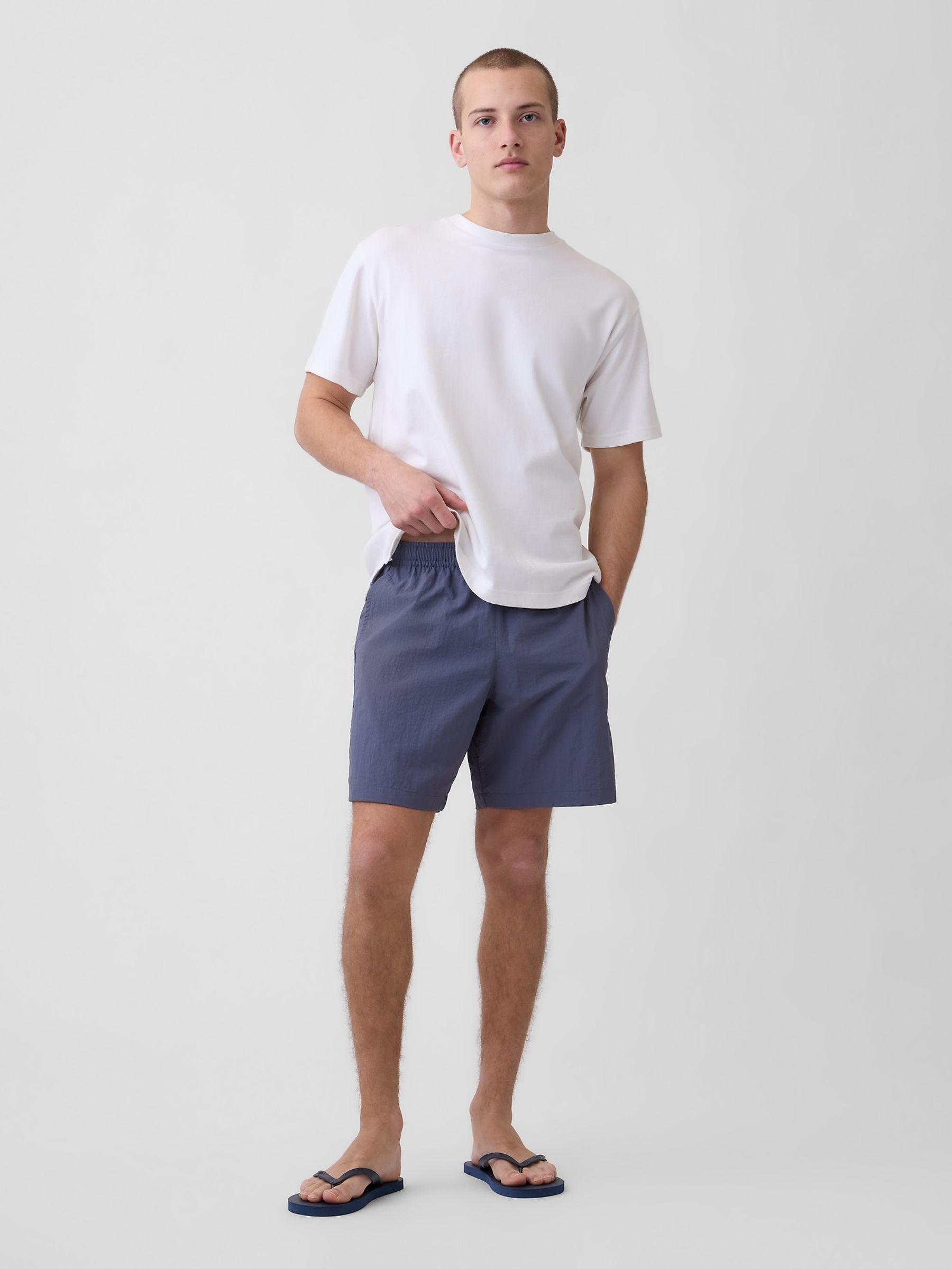 Blue 7.5 inch Hybrid Shorts - Image 3 of 5