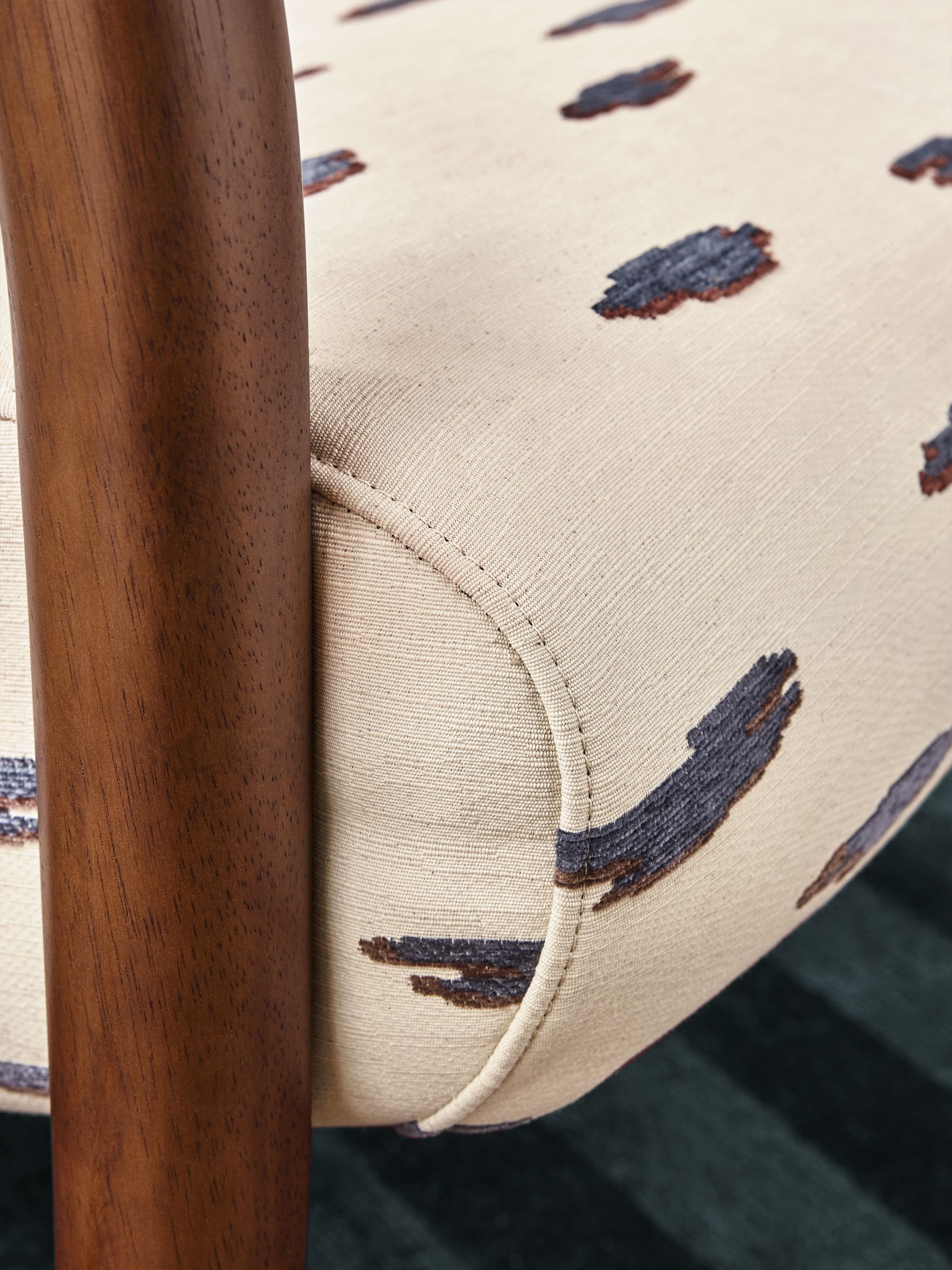 Parisa Accent Chair in Mikumo Blue - Image 3 of 5