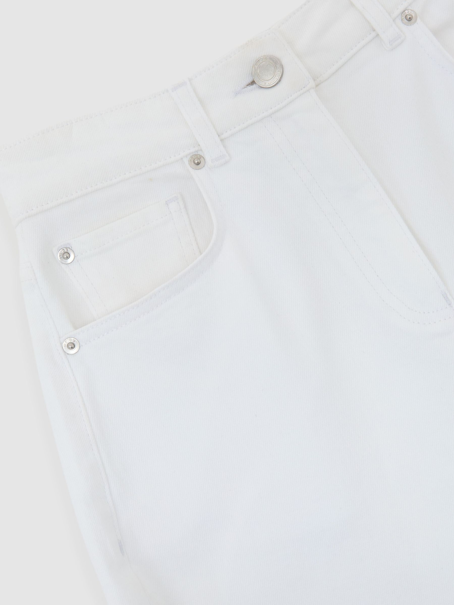 Petite Barrel-Leg Jeans in White - image 3