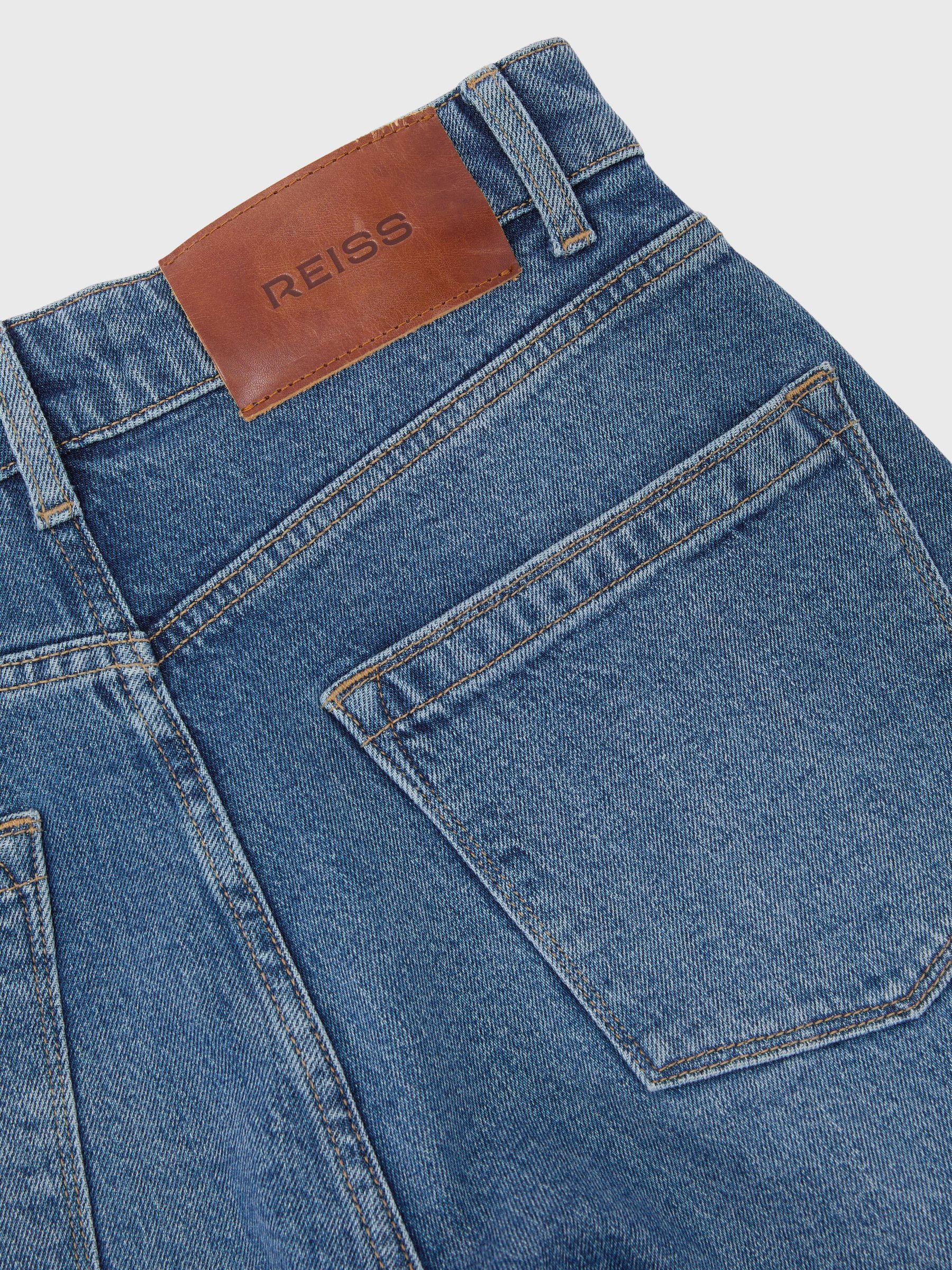 Barrel-Leg Jeans in Mid Blue - image 3