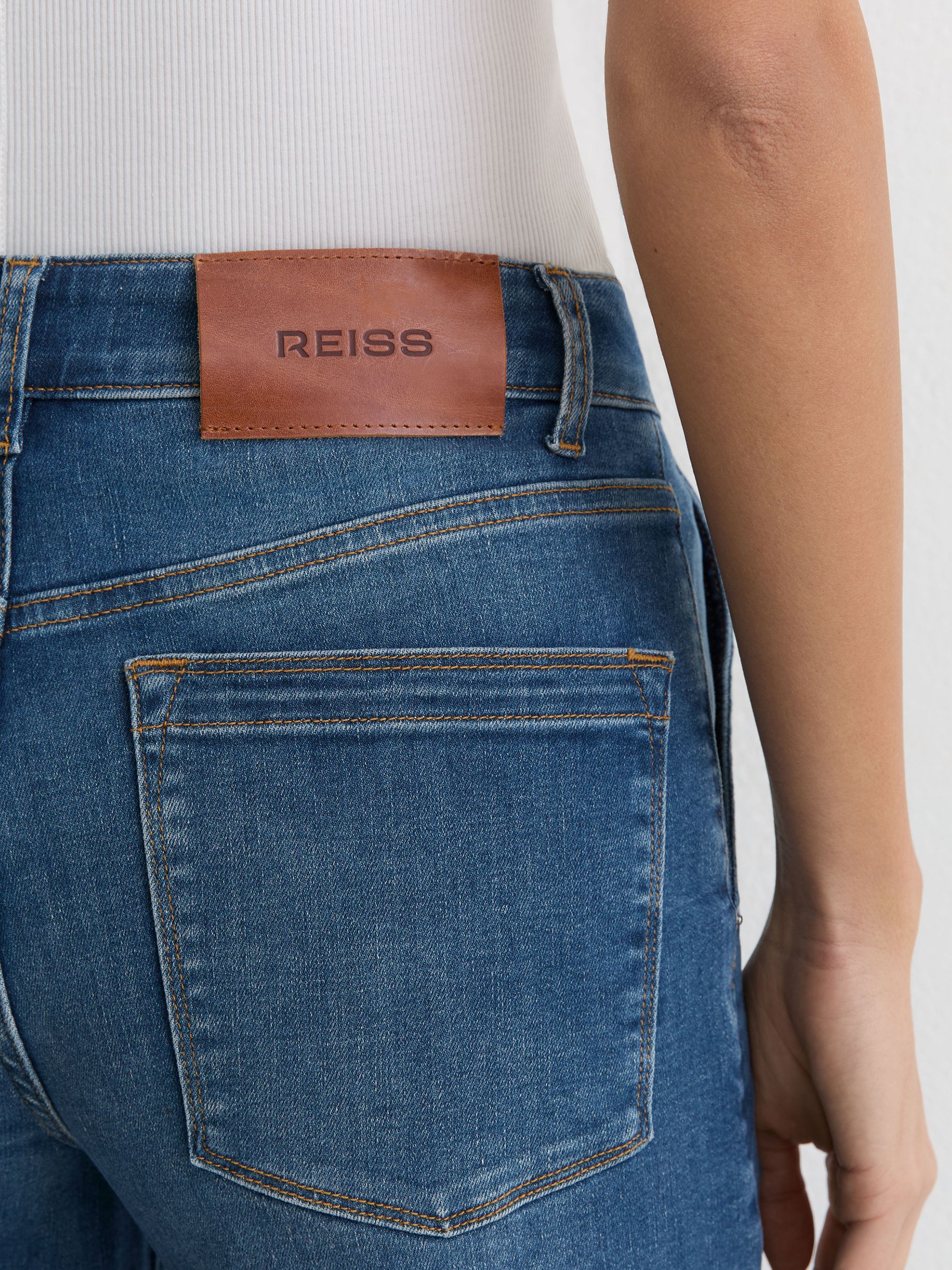 Wide-Leg Jeans in Mid Blue - Image 9 of 11