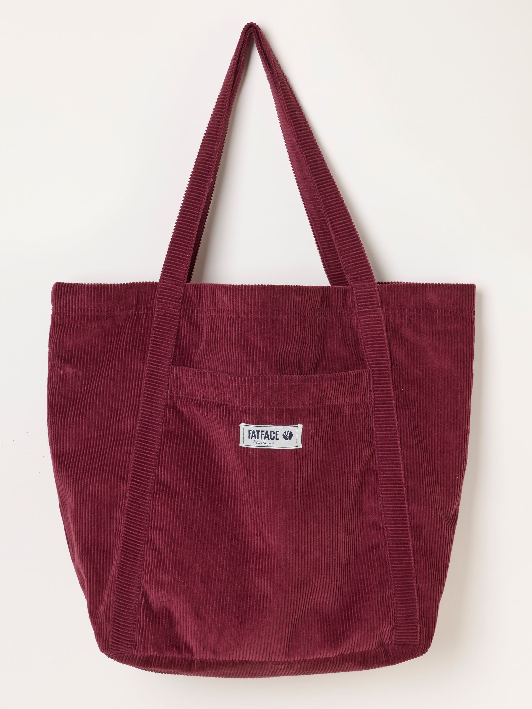 Burgundy Red Astrid Cord Tote Bag - Image 1 of 3