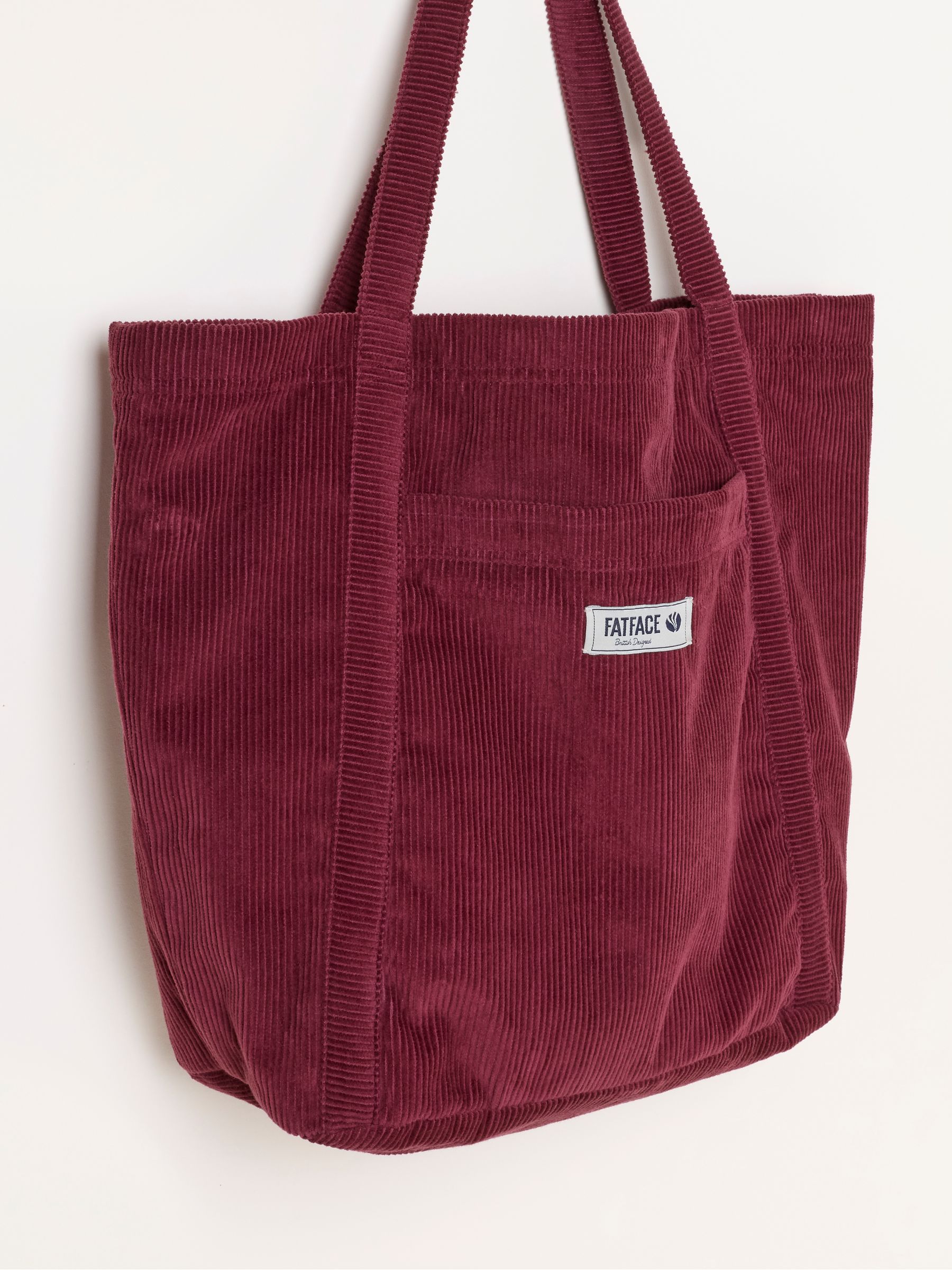 Burgundy Red Astrid Cord Tote Bag - Image 3 of 3