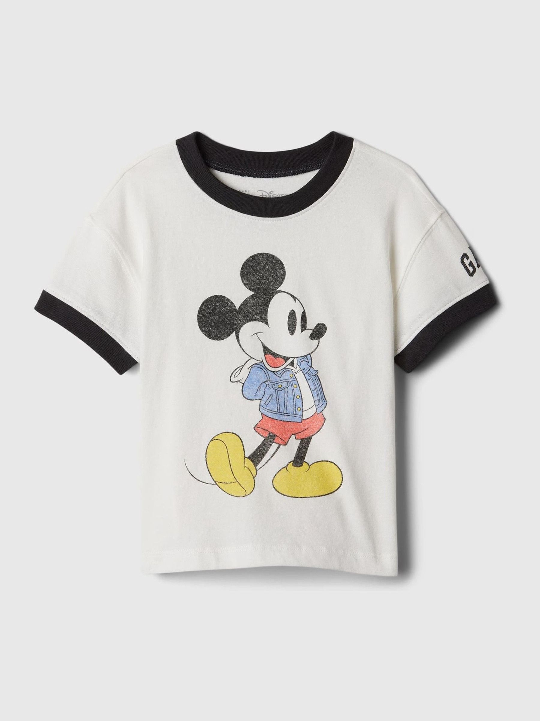 White Mickey Mouse Disney Graphic T-Shirt - Image 1 of 3