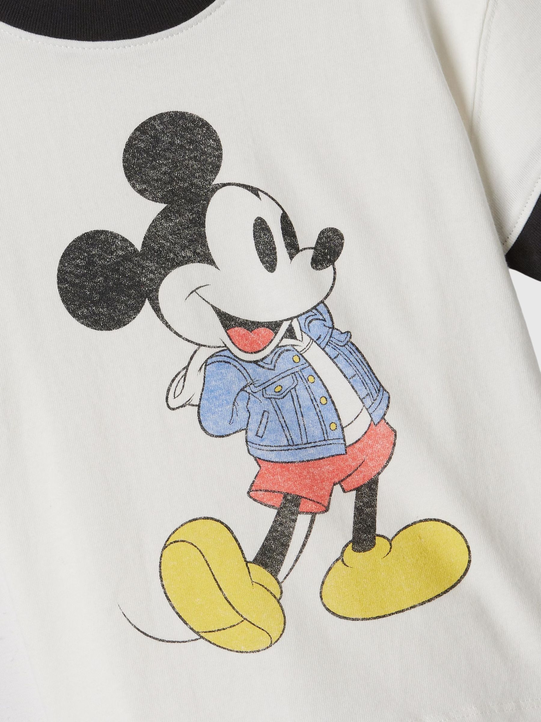 White Mickey Mouse Disney Graphic T-Shirt - Image 3 of 3 White Mickey Mouse Disney Graphic T-Shirt - Image 3 of 3