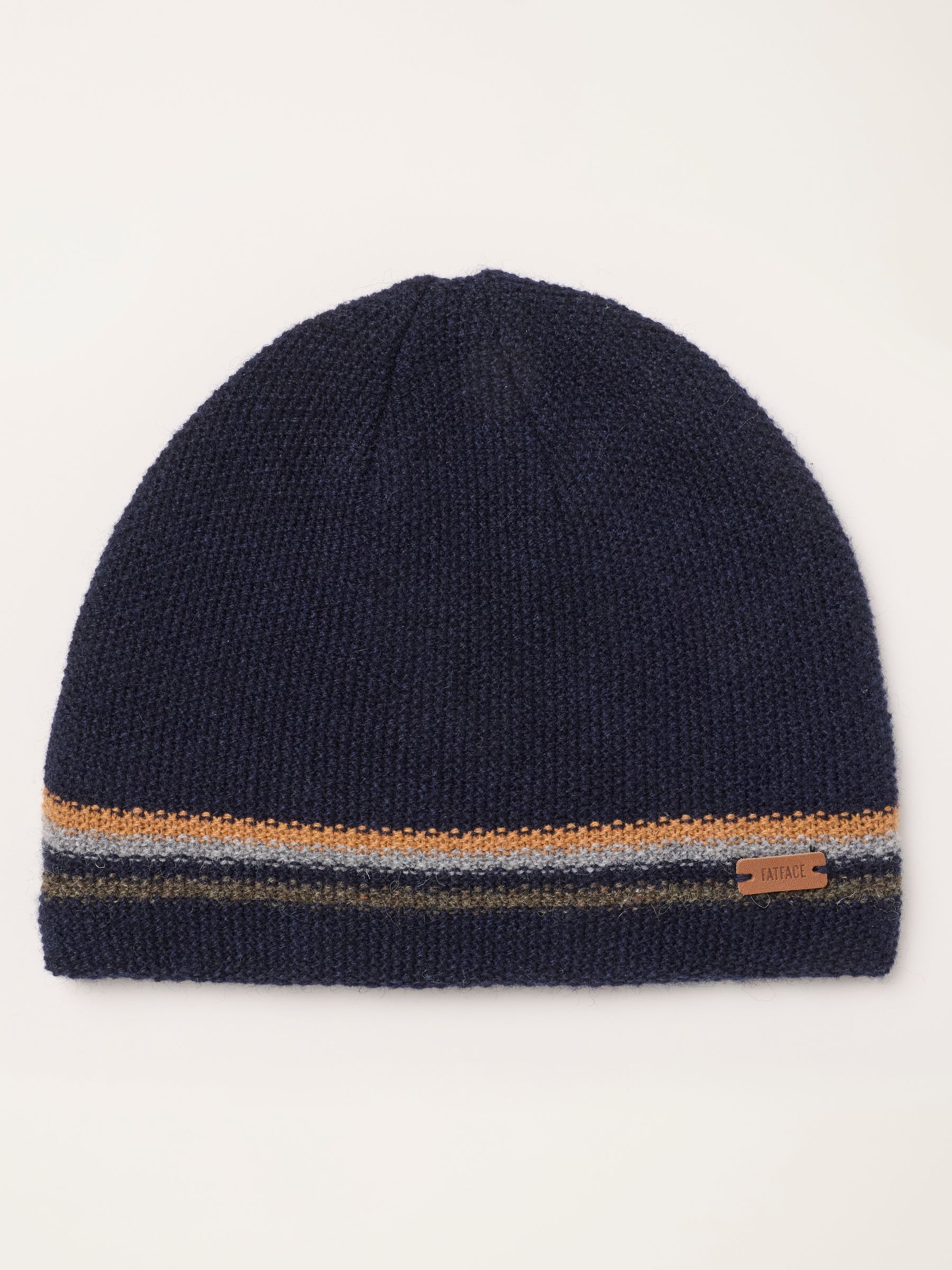 Luca Navy Waffle Beanie - Image 1 of 3 Luca Navy Waffle Beanie - Image 1 of 3