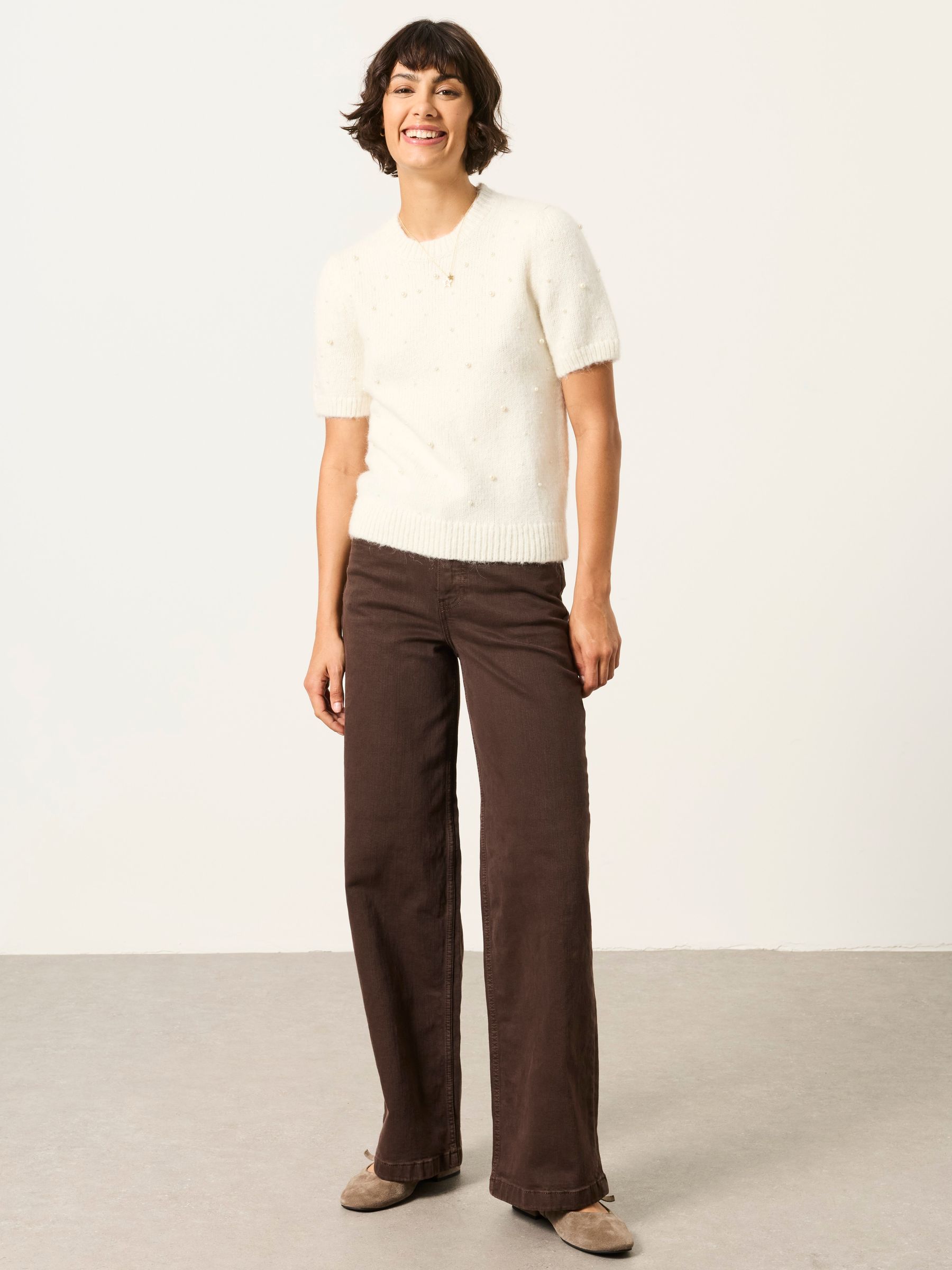 Piper Ivory Knitted Embellished Top - Image 4 of 6