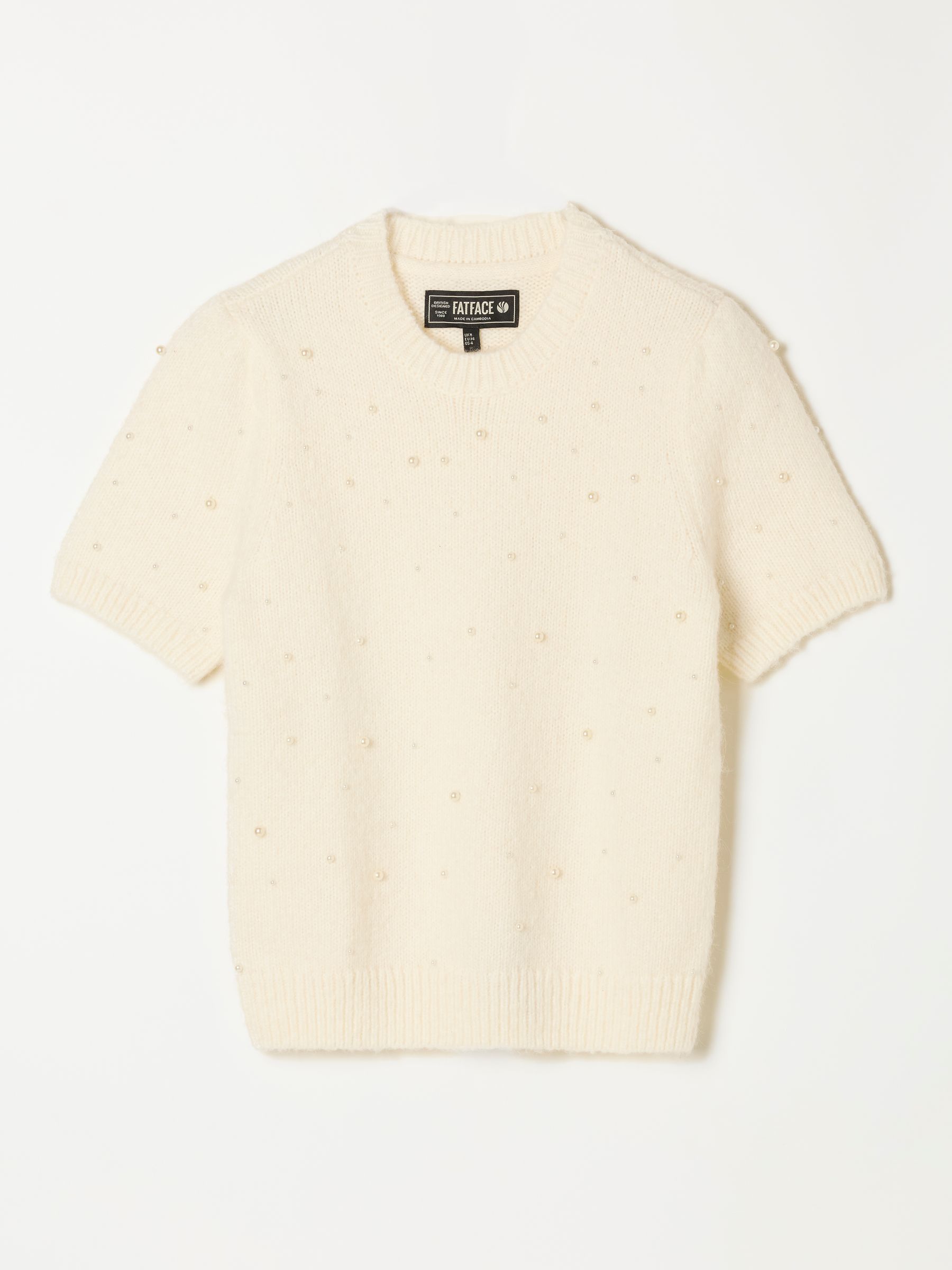 Piper Ivory Knitted Embellished Top - Image 6 of 6