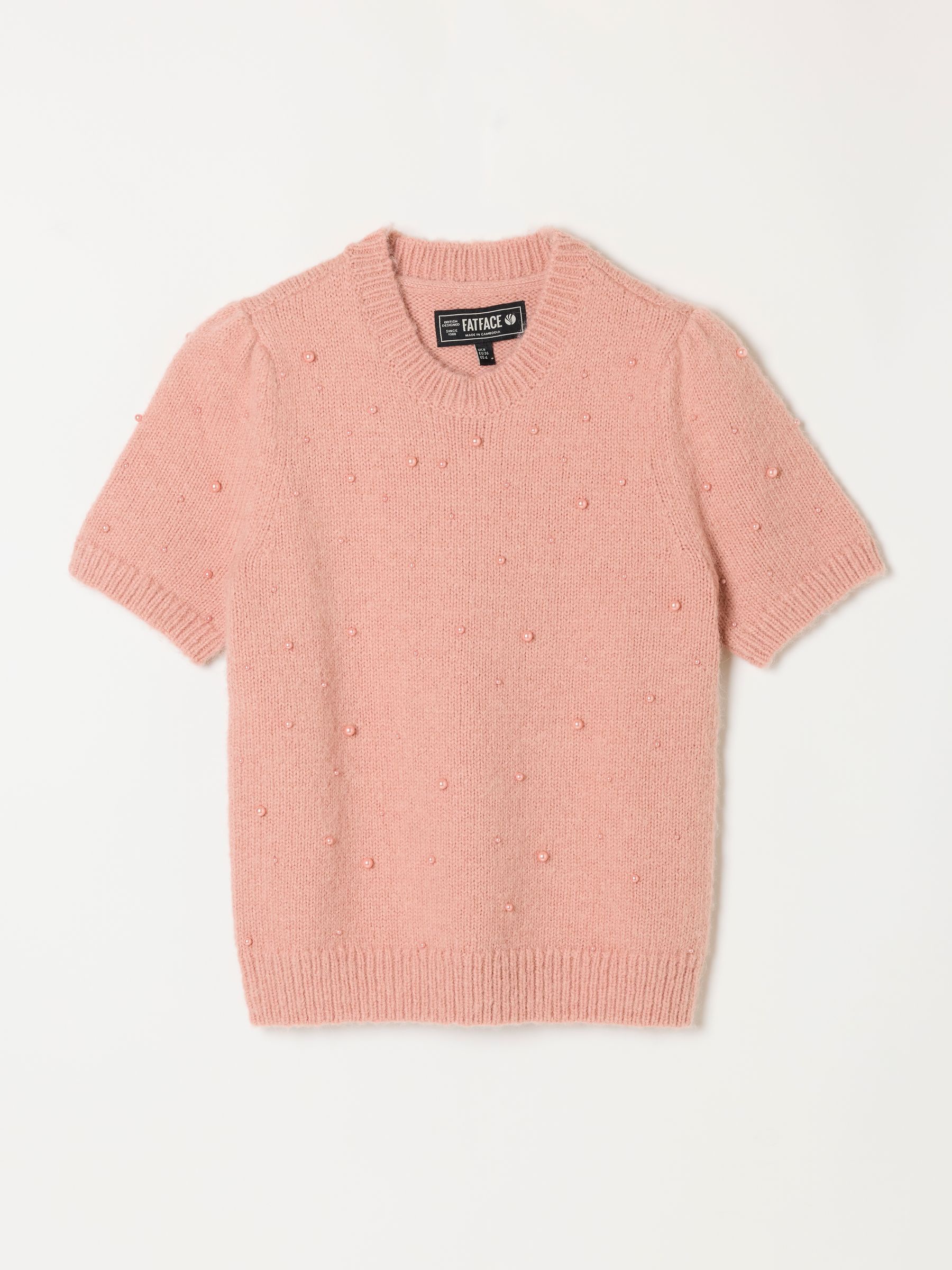 Piper Pink Knitted Embellished Top - Image 6 of 6