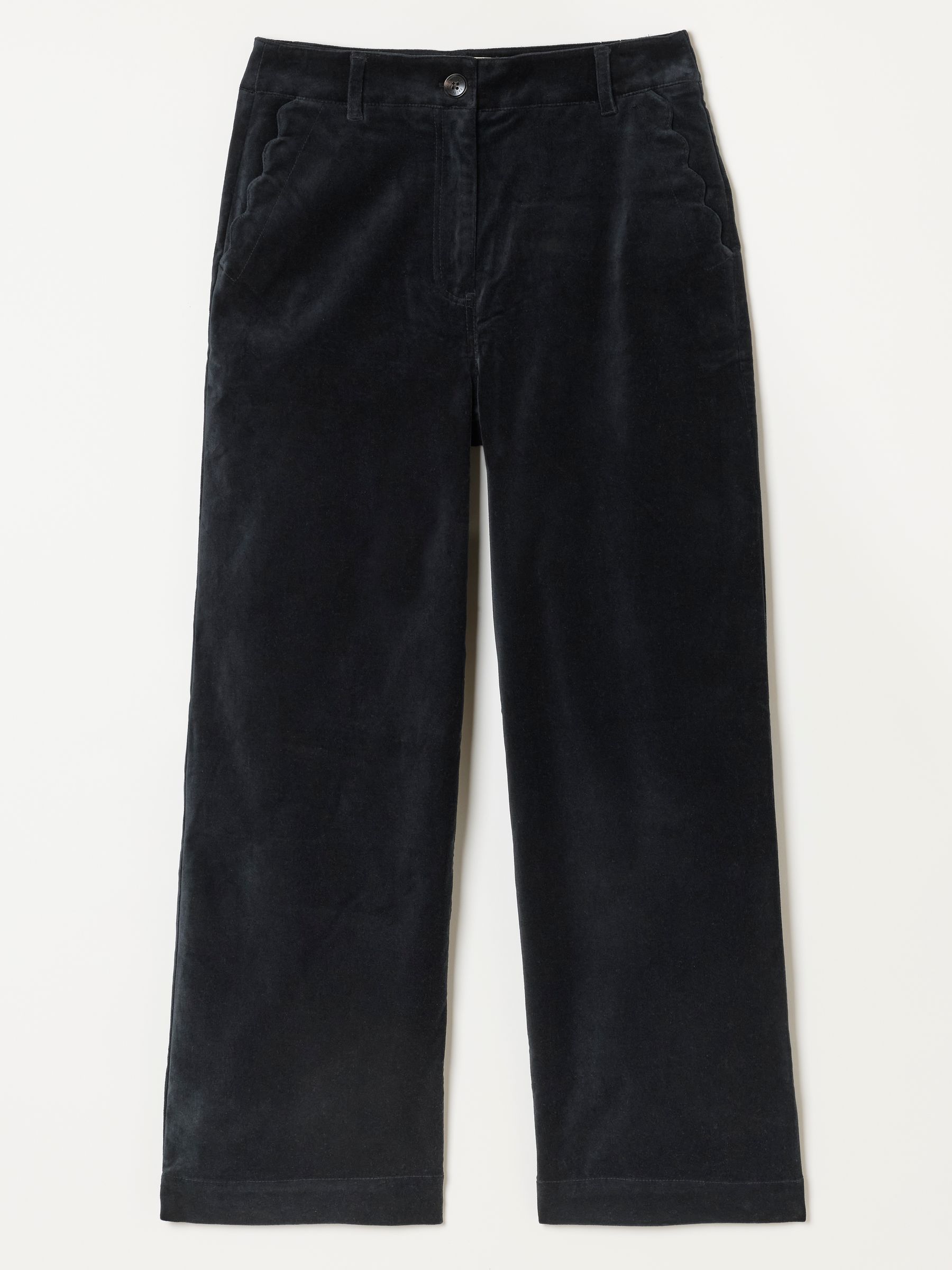 Hove Black Velvet Wide leg Trousers - Image 6 of 6