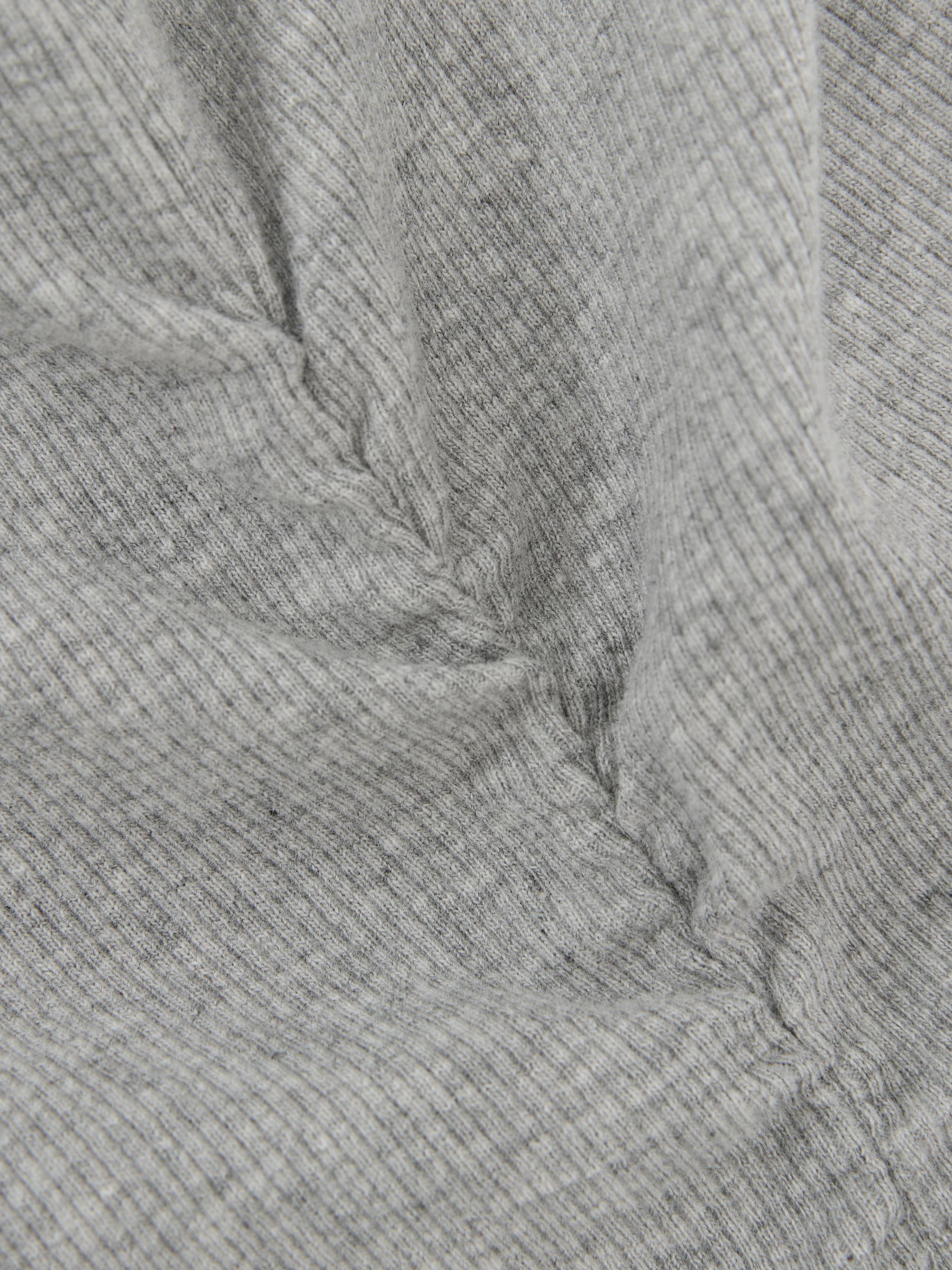 Stretch-Cotton Scoop-Back Top in Grey Marl - image 3