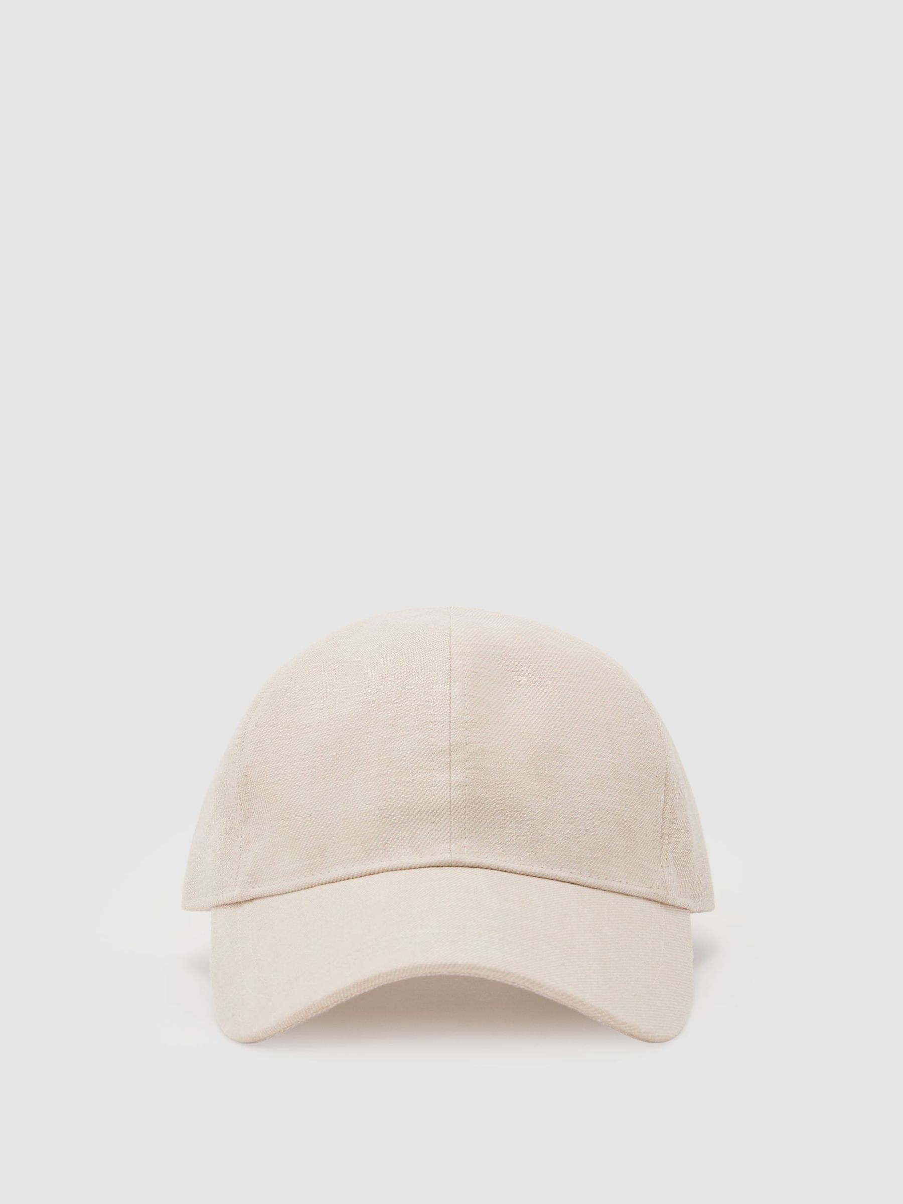 Linen Baseball Cap in Stone - image 1