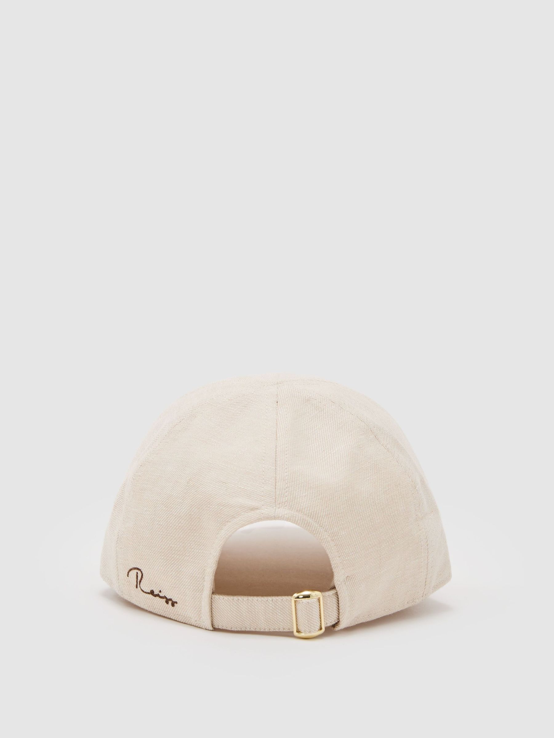 Linen Baseball Cap in Stone - image 4