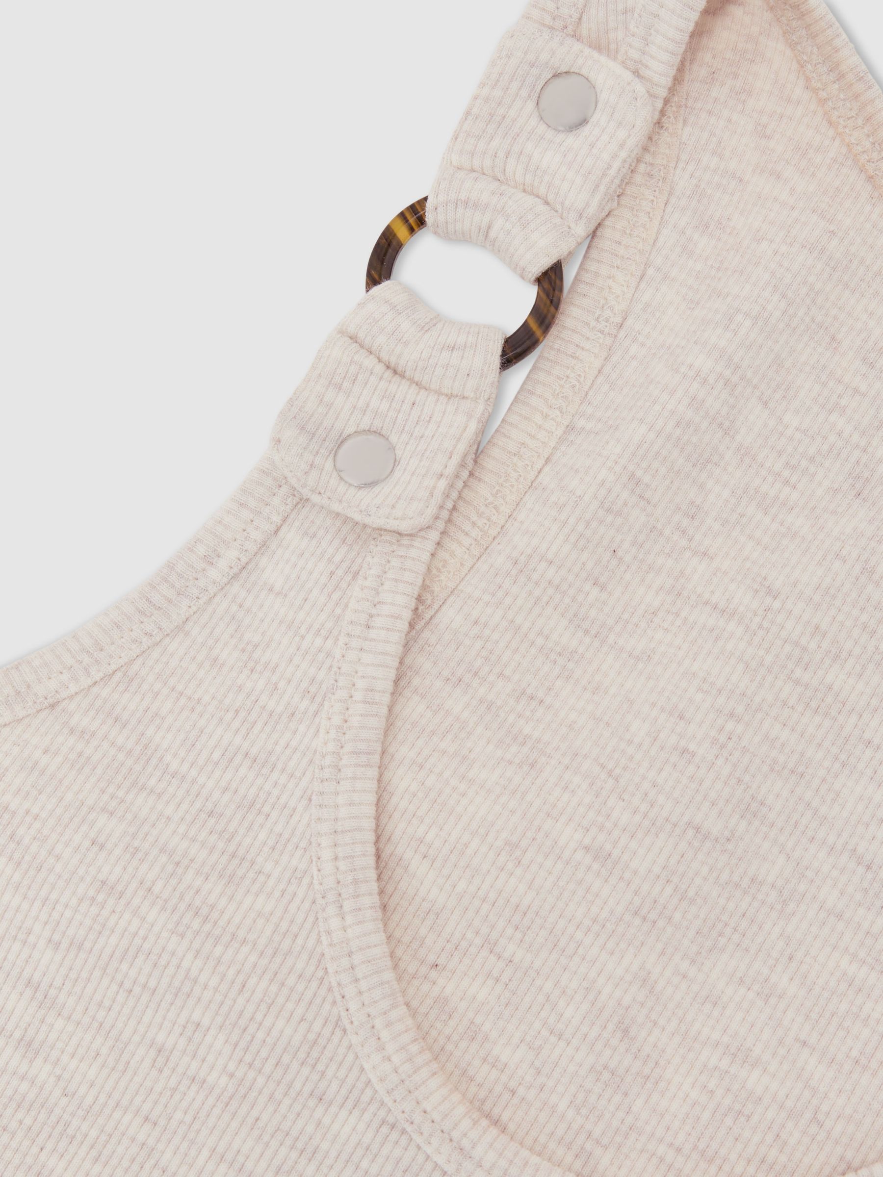Stretch Hardware-Detail Vest in Neutral Marl - image 4