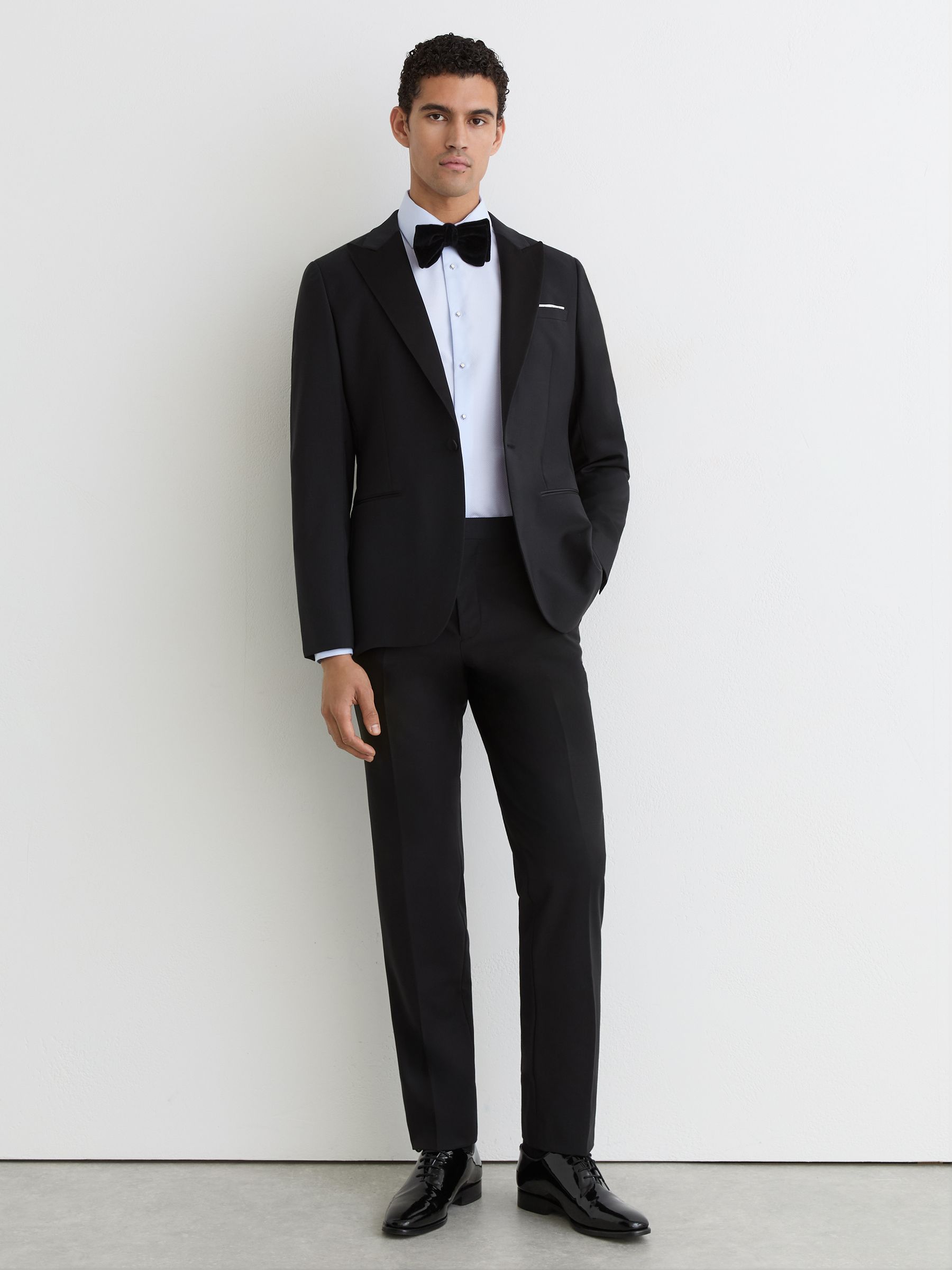 Cotton Regular-Fit Dinner Shirt in Soft Blue - Image 3 of 6