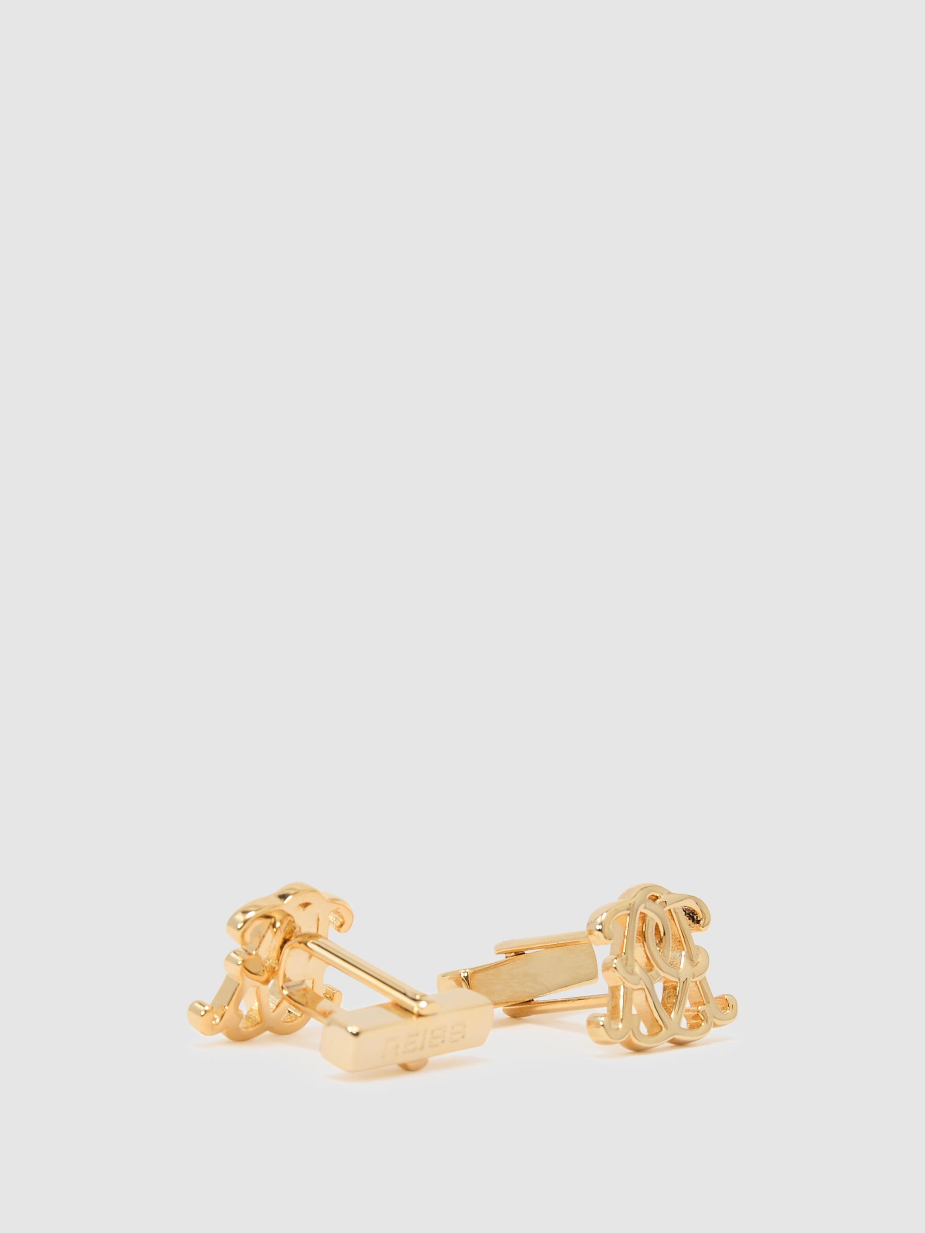 Monogram Cufflinks in Gold - Image 2 of 3