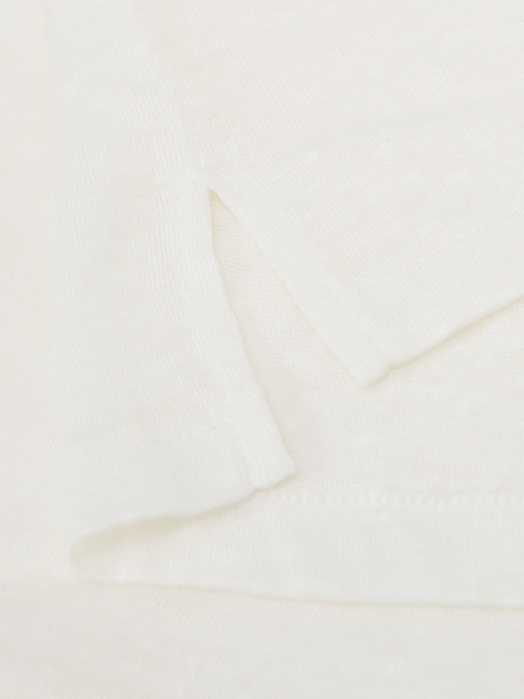 Relaxed-Fit Crew-Neck T-Shirt in White - Image 6 de 6