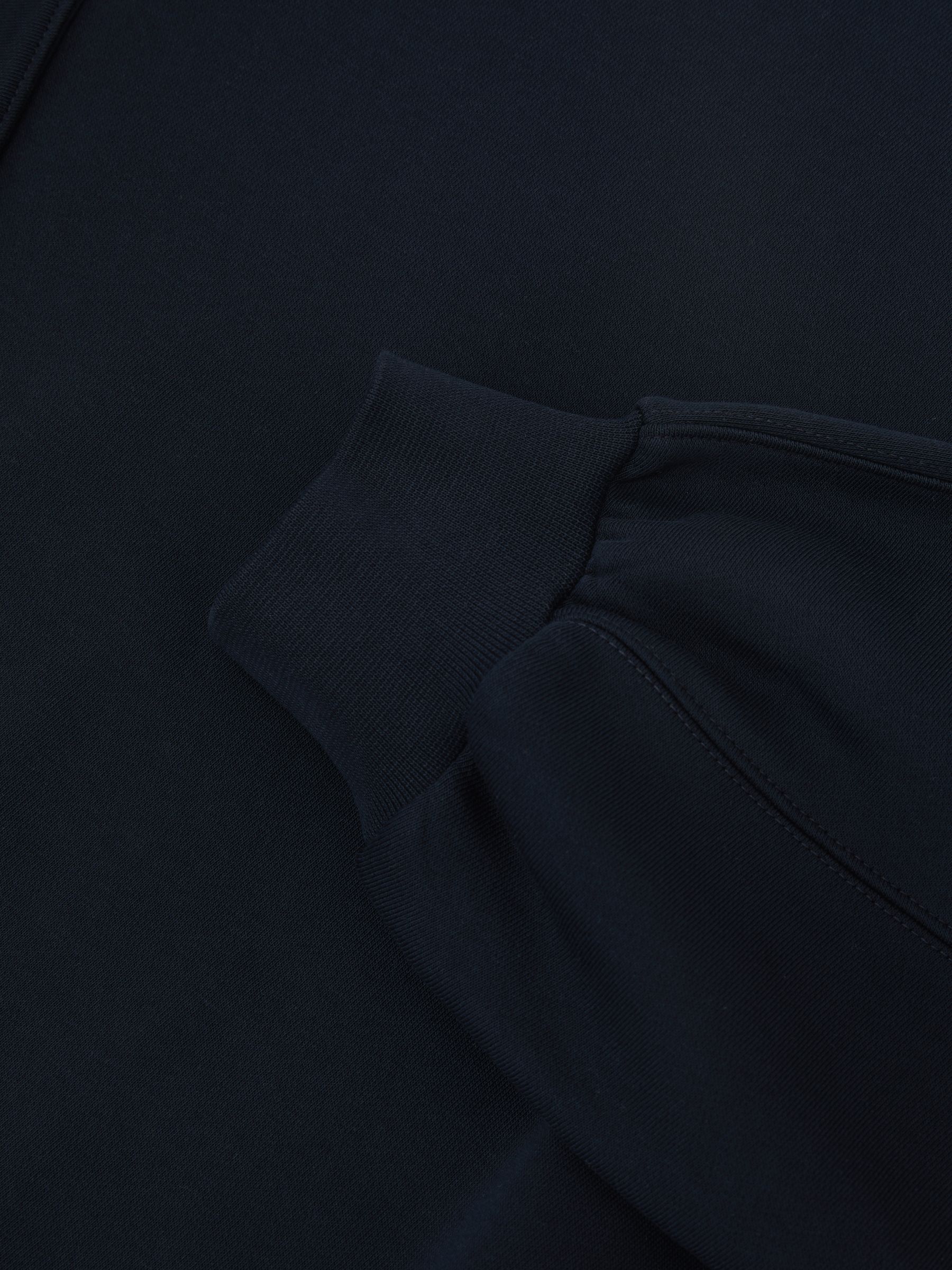 Cotton-Blend Full-Sleeve Sweatshirt in Navy - image 3