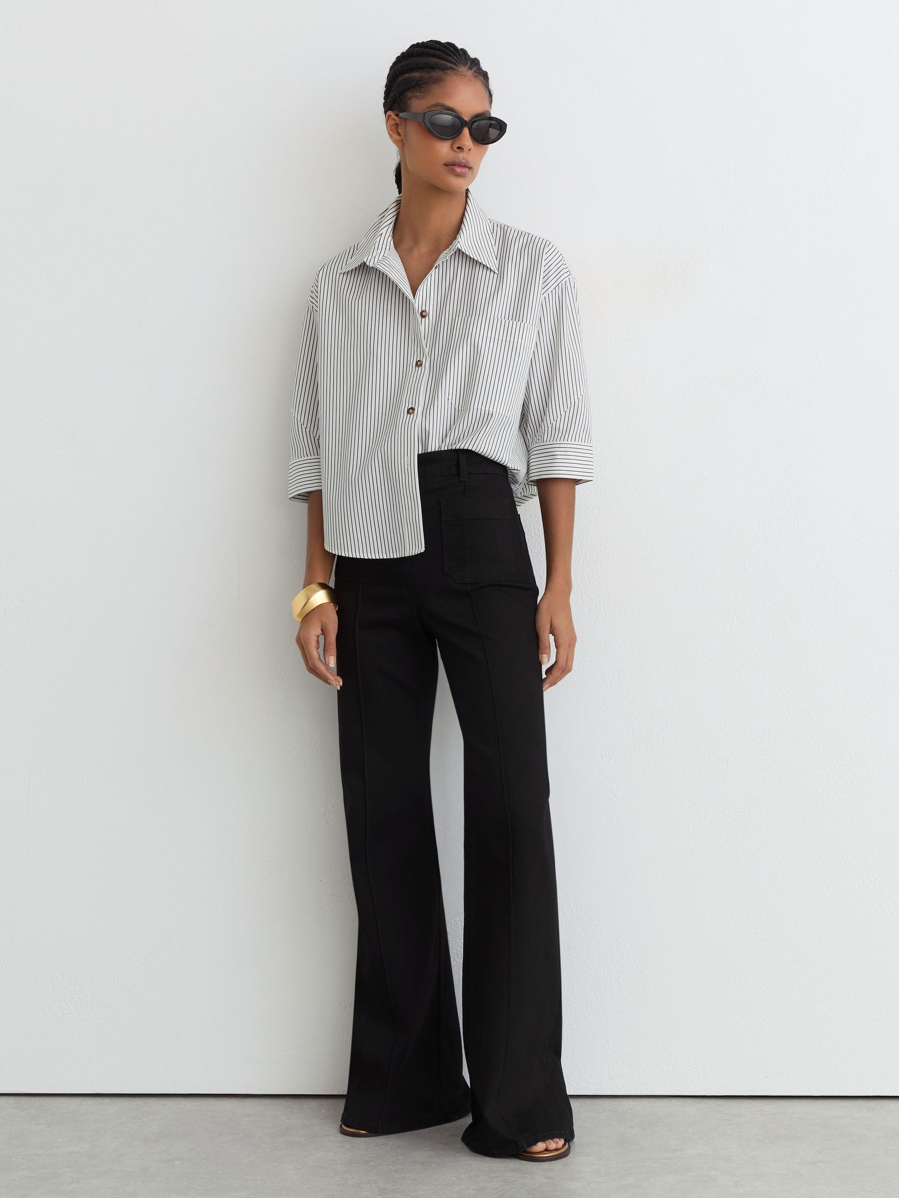 Shirt in Ivory/Blue - Image 4 of 7